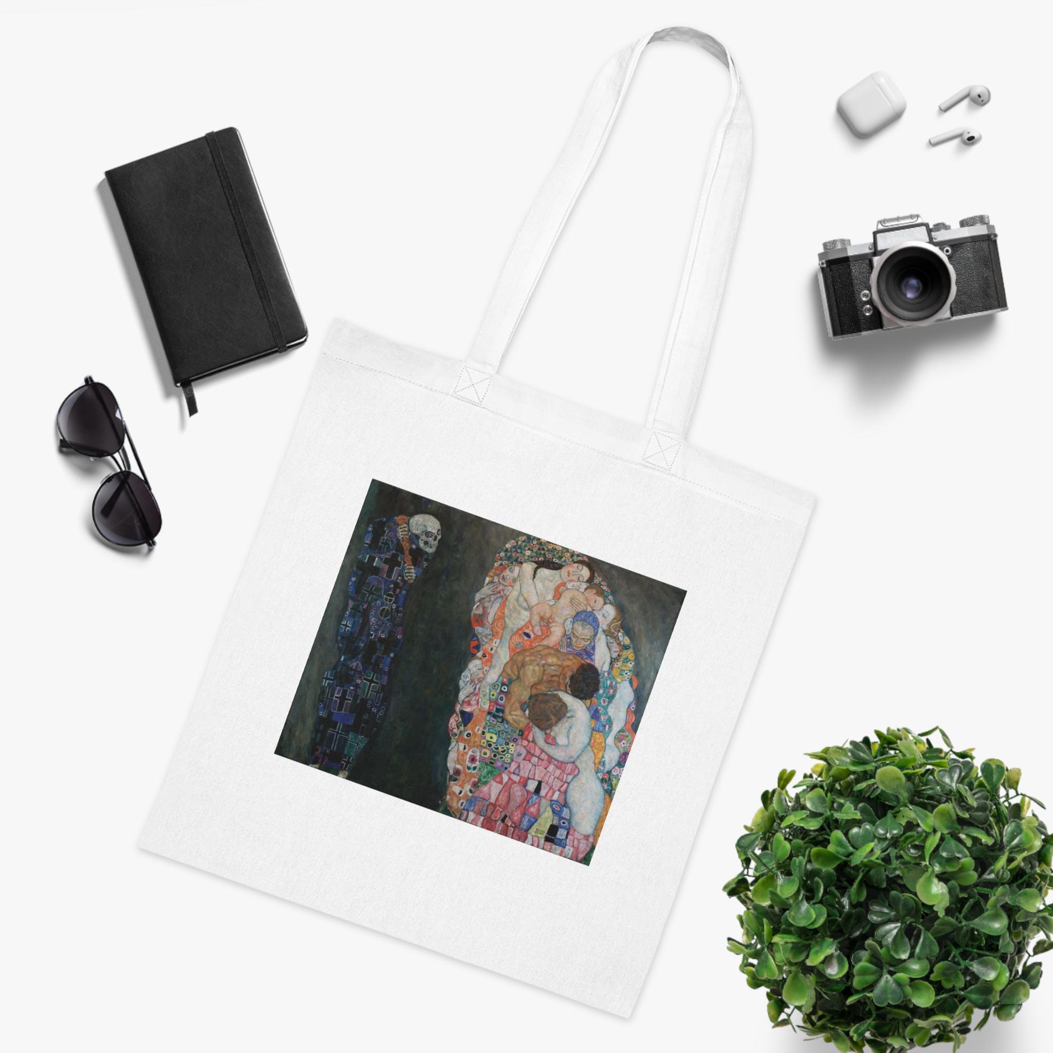 11020384984543016687_2048.jpeg Gustav Klimt – Death and Life | Art Tote Bag