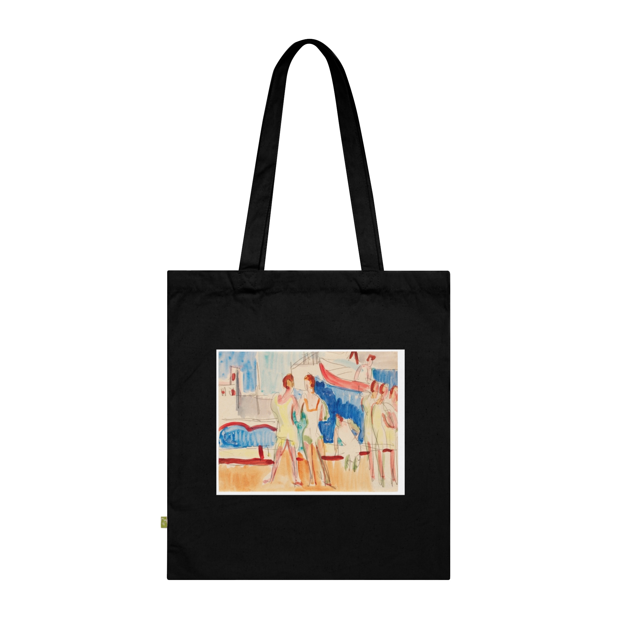 12371649296434828208_2048.jpeg Ernst Ludwig Kirchner – Sportler im Segelhafen | Art Tote Bag
