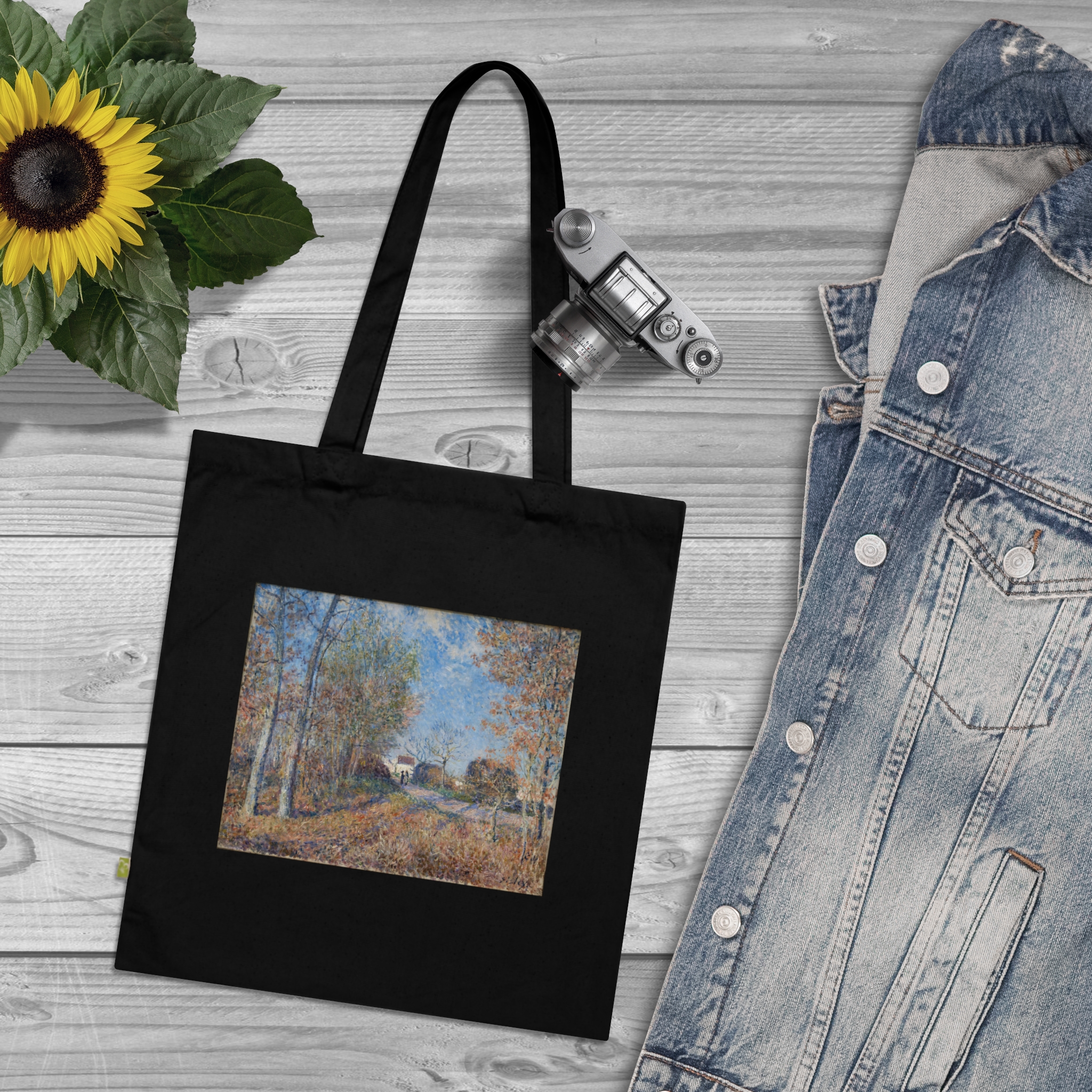 13450719314285026124_2048.jpeg Alfred Sisley – Un coin de bois aux Sablons | Art Tote Bag