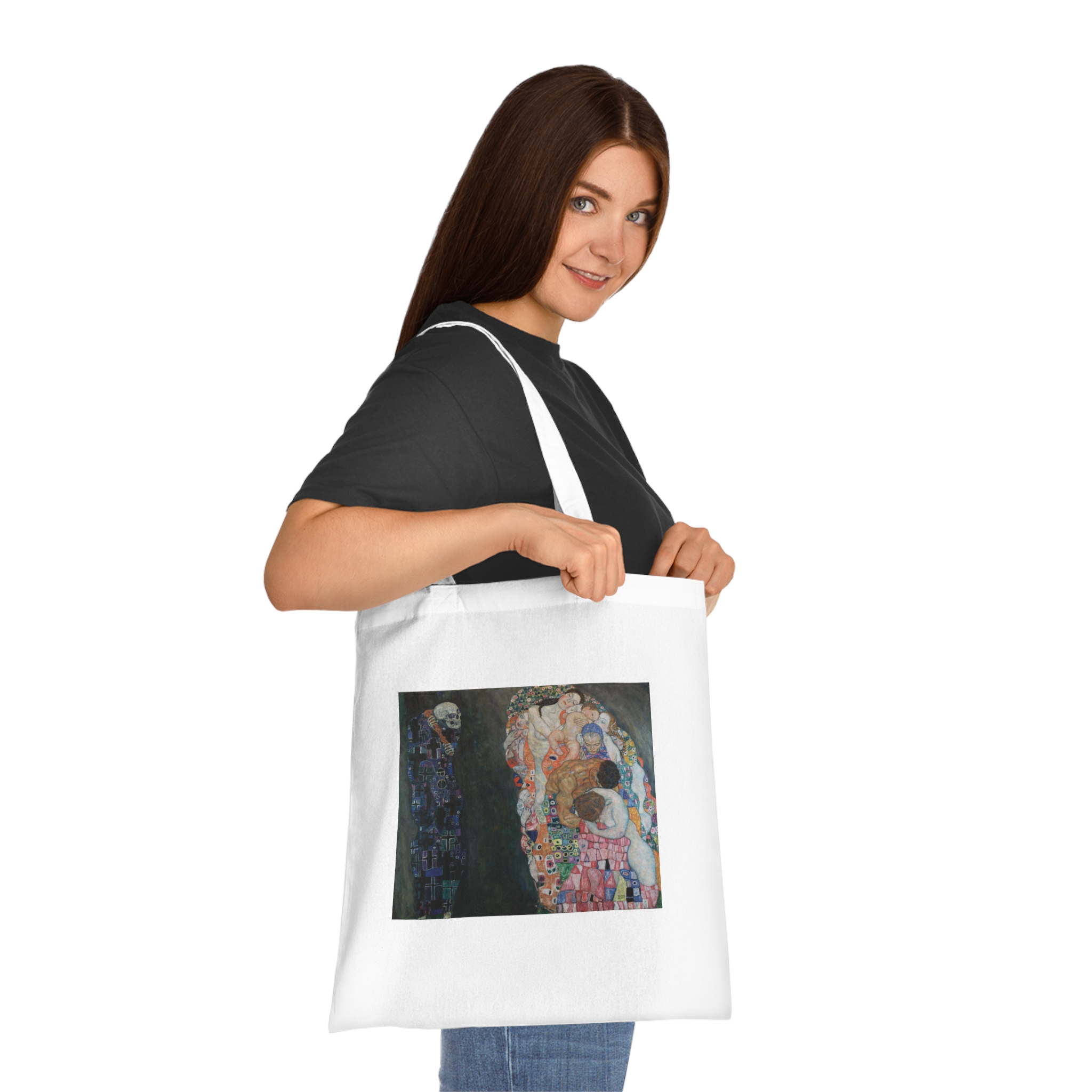 13800613217974814208_2048.jpeg Gustav Klimt – Death and Life | Art Tote Bag