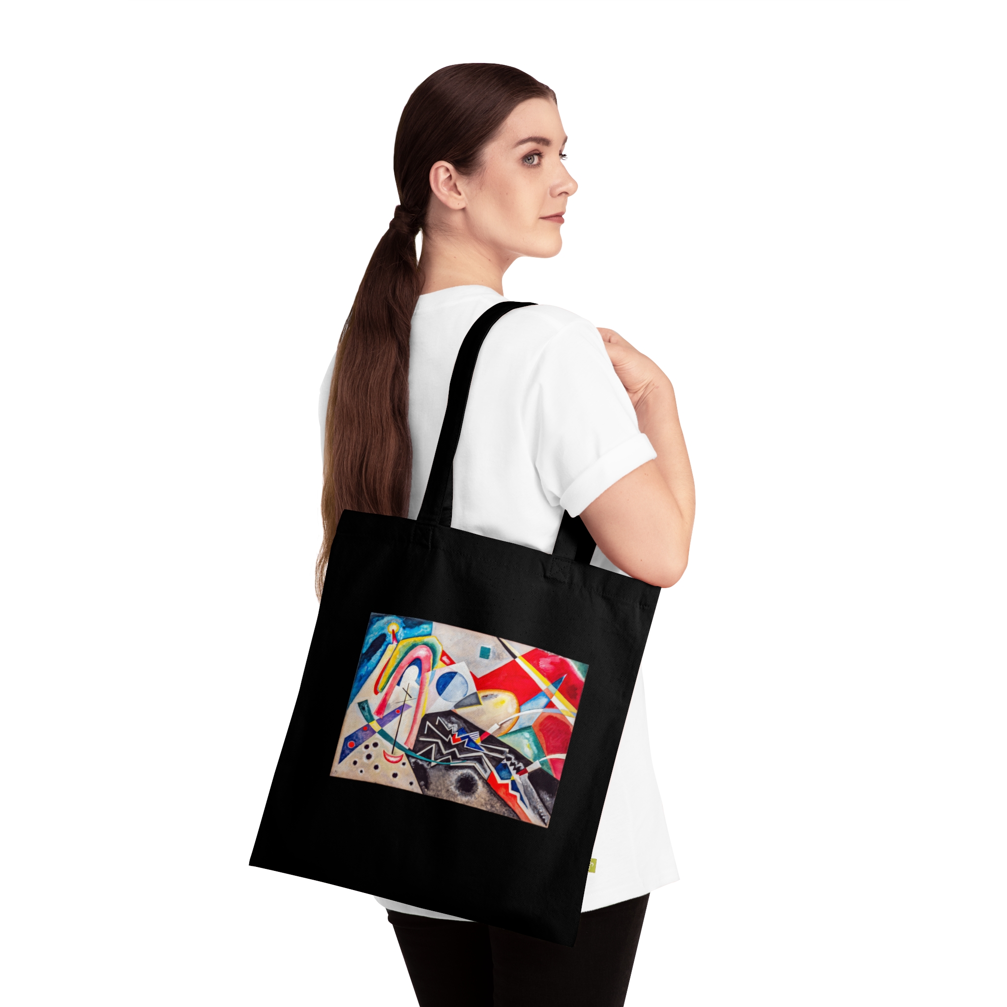 14372728540953773147_2048.jpeg Wassily Kandinsky – White Zig Zag | Art Tote Bag