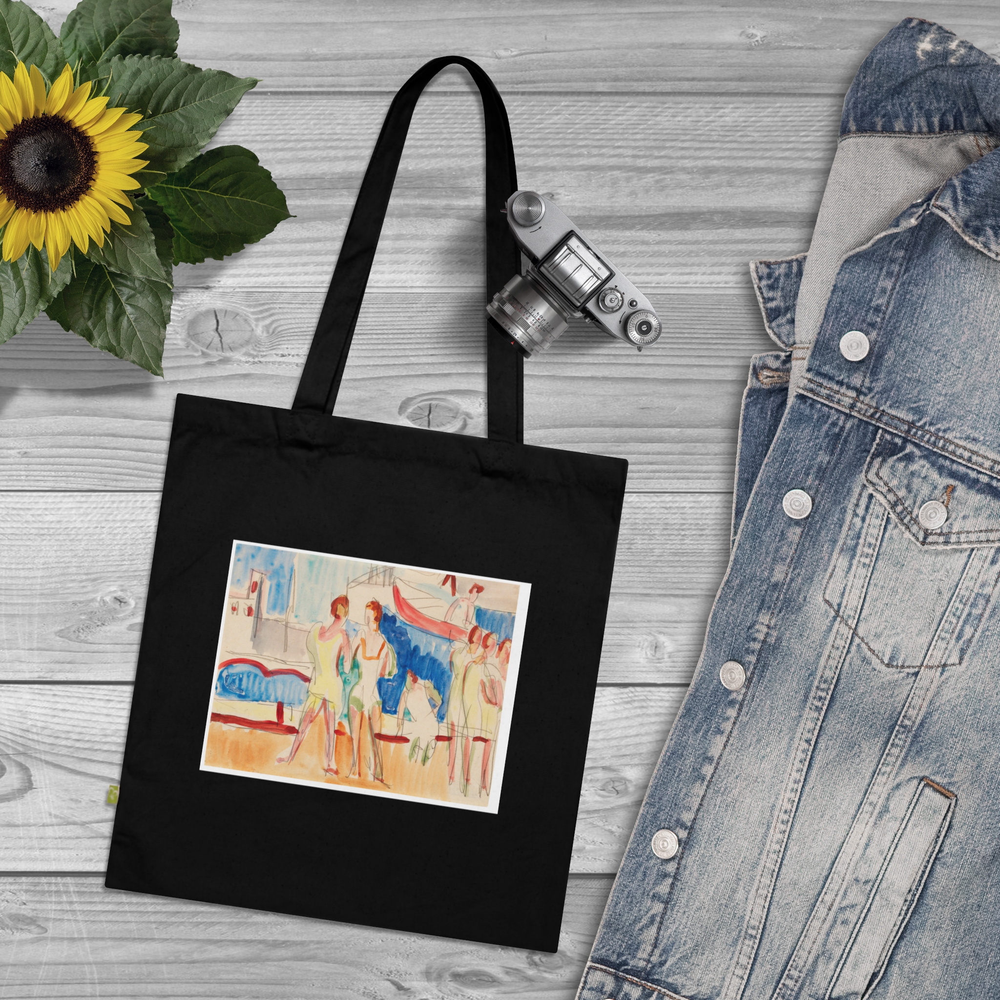 14706349098443406161_2048.jpeg Ernst Ludwig Kirchner – Sportler im Segelhafen | Art Tote Bag