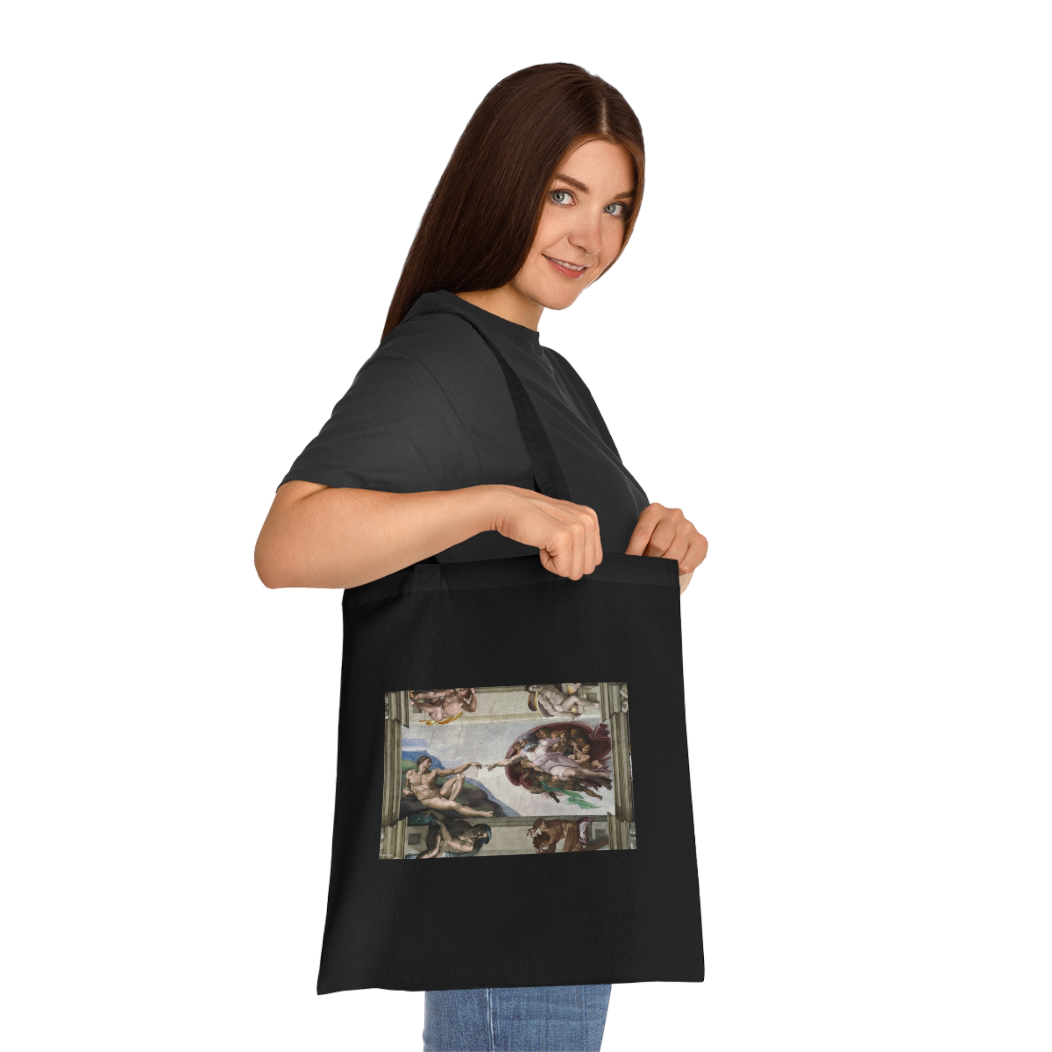 15608553234282739371_2048.jpeg Michelangelo Buonarroti – La creazione di Adamo | Art Tote Bag