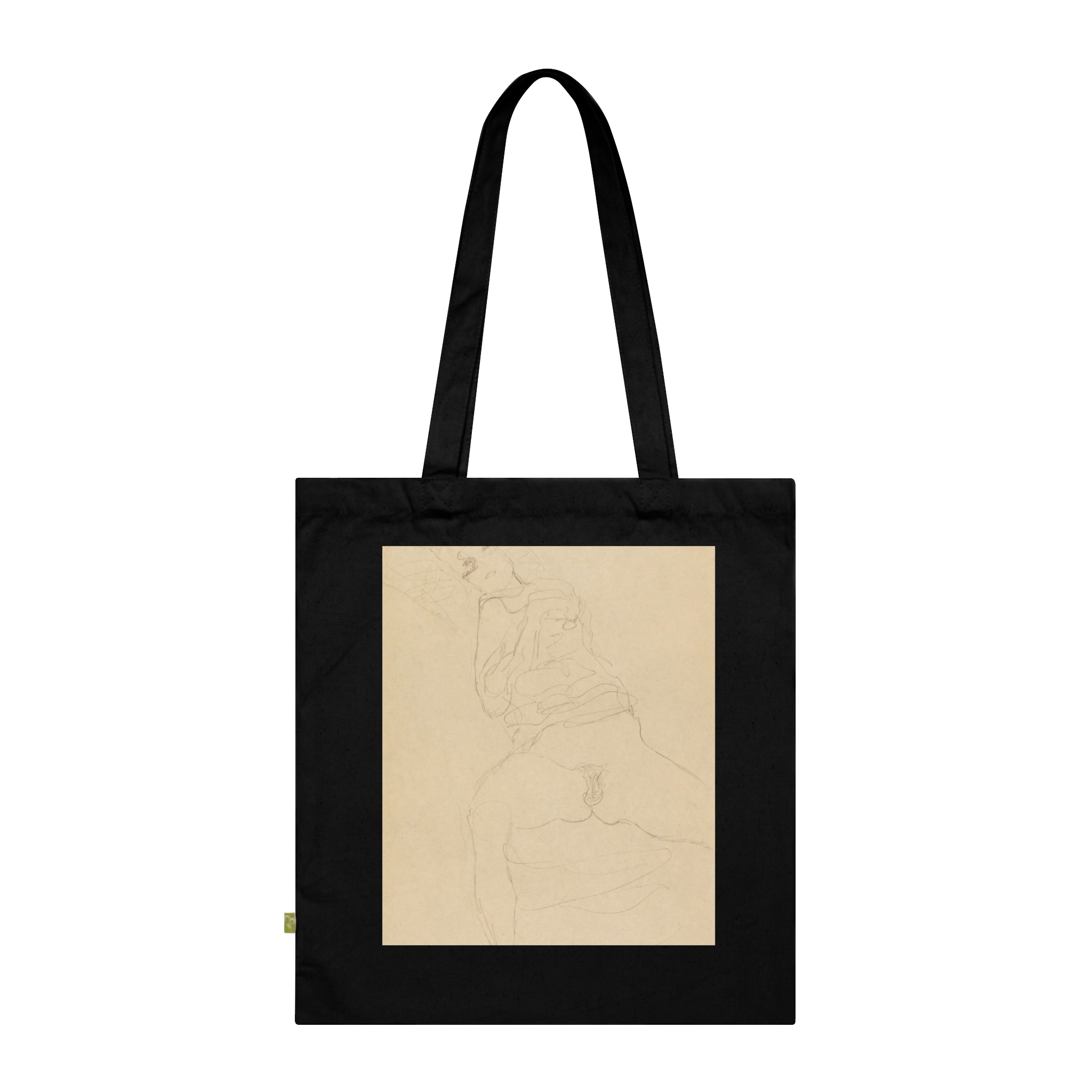 2146715730050182534_2048.jpeg Gustav Klimt – Halbakt von vorne nach links liegend | Art Tote Bag