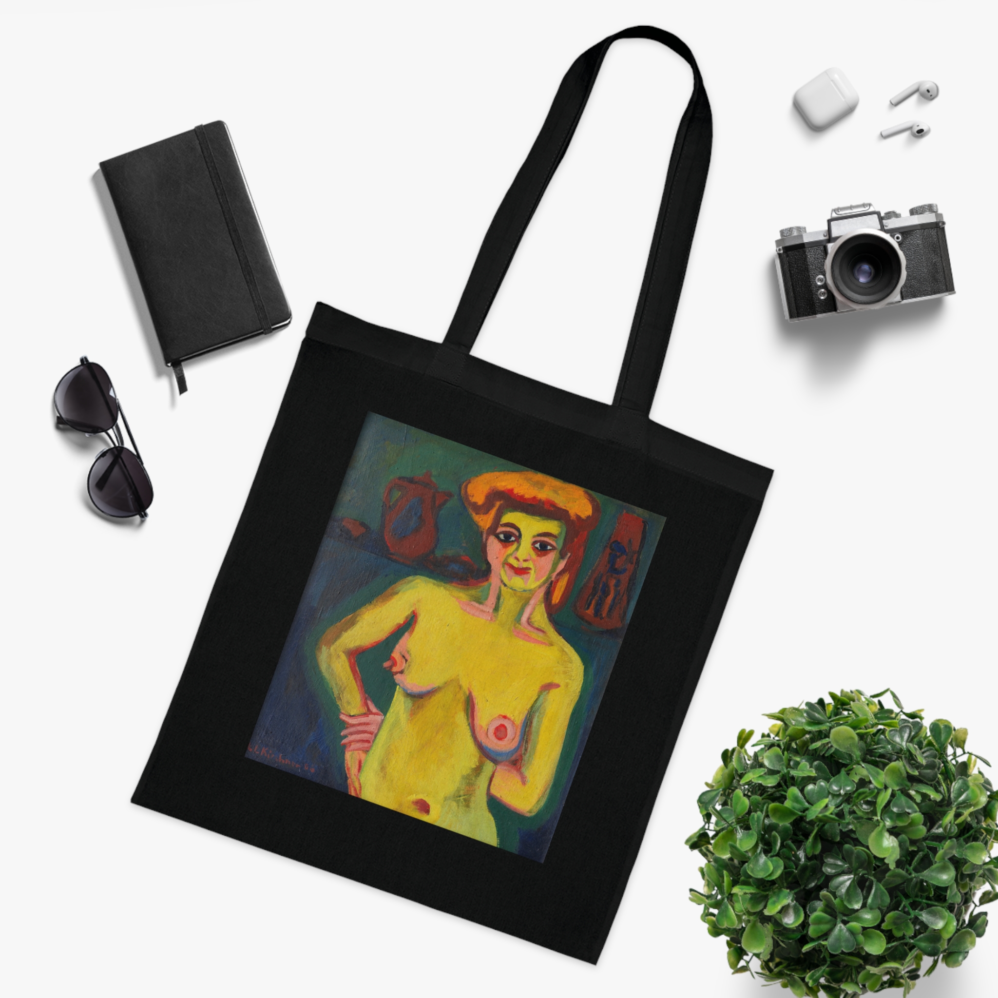 3315207512420711569_2048.jpeg Ernst Ludwig Kirchner – Gelbgrüner Halbakt | Art Tote Bag