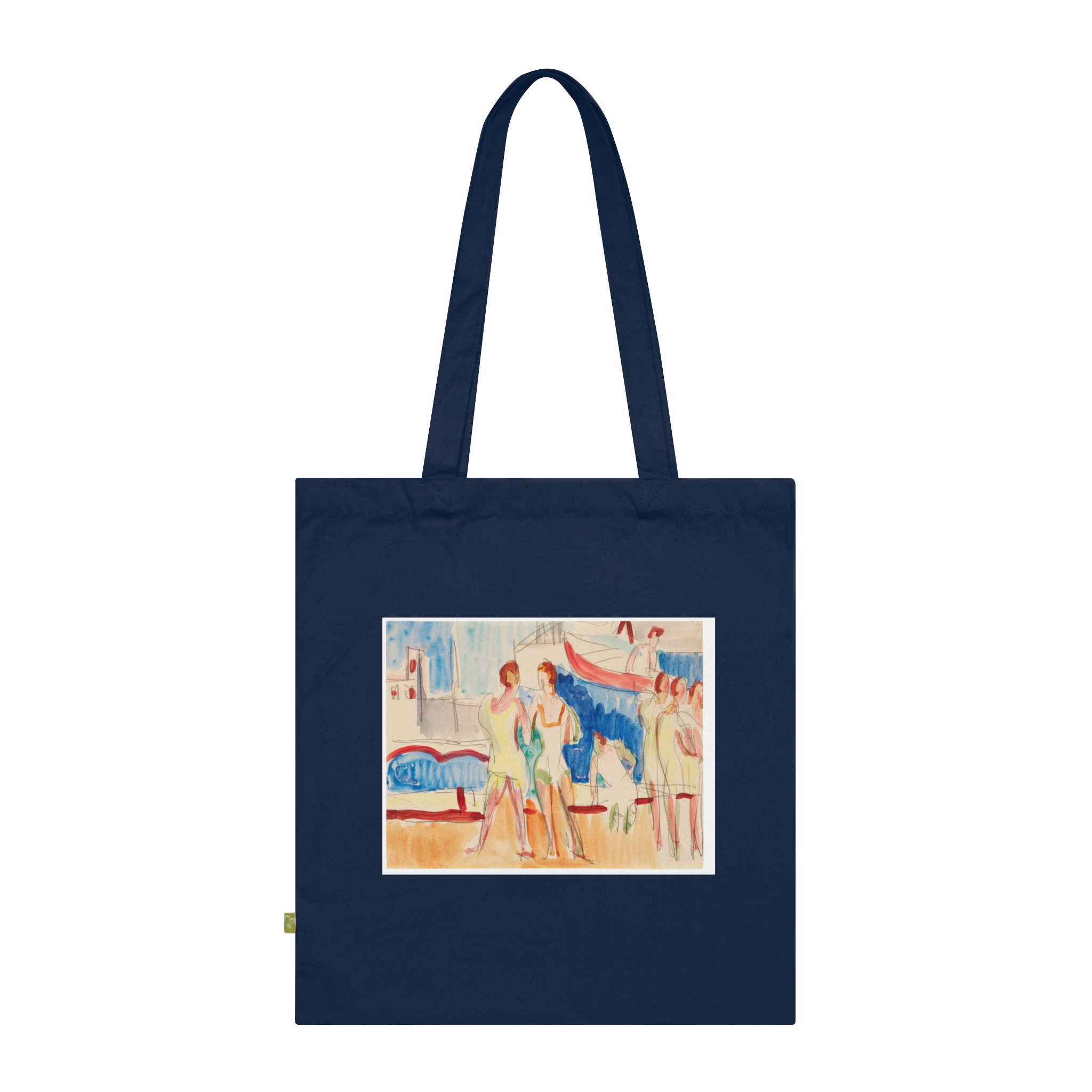 4545549496885799920_2048.jpeg Ernst Ludwig Kirchner – Sportler im Segelhafen | Art Tote Bag