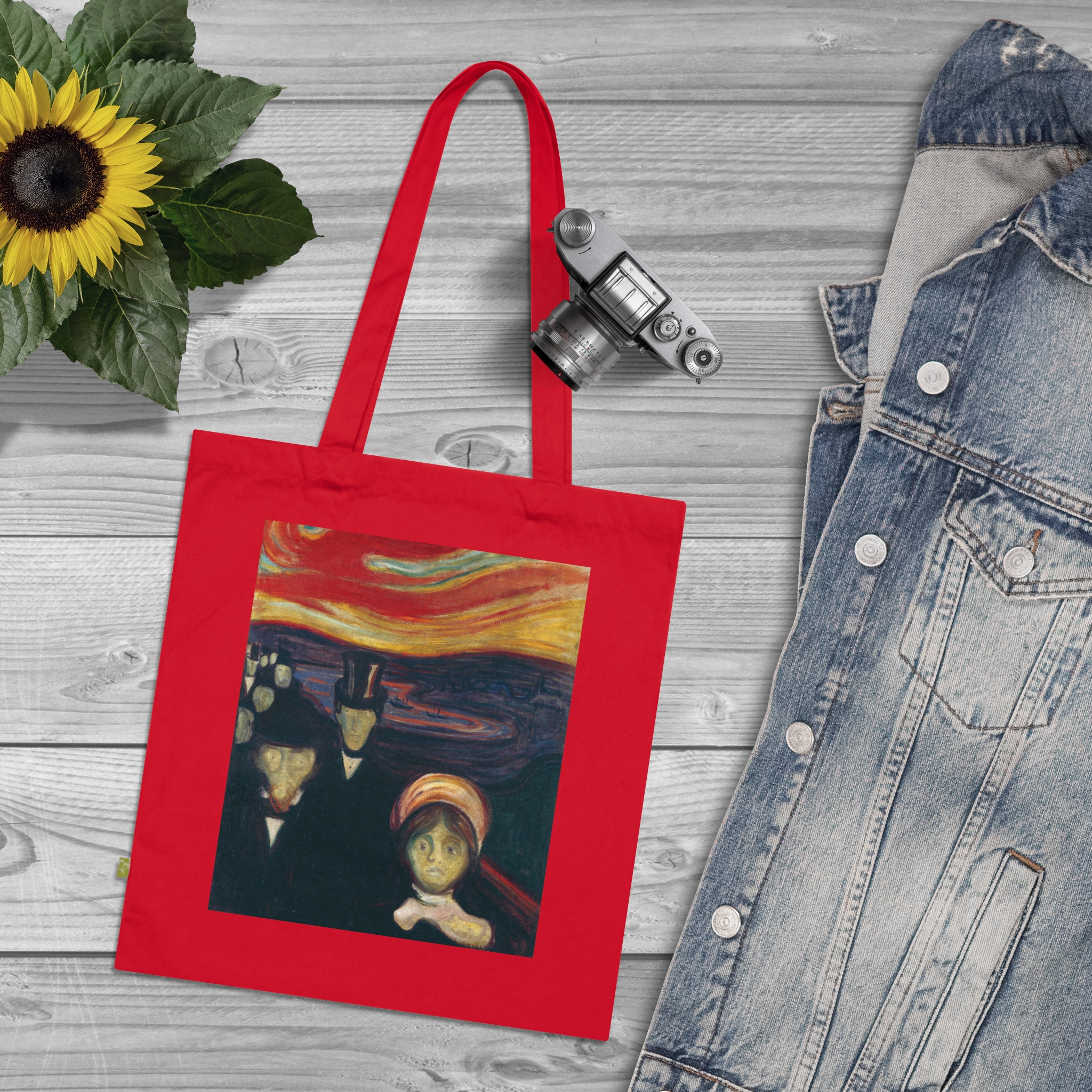 4848565189810778247_2048.jpeg Edvard Munch – Anxiety | Art Tote Bag