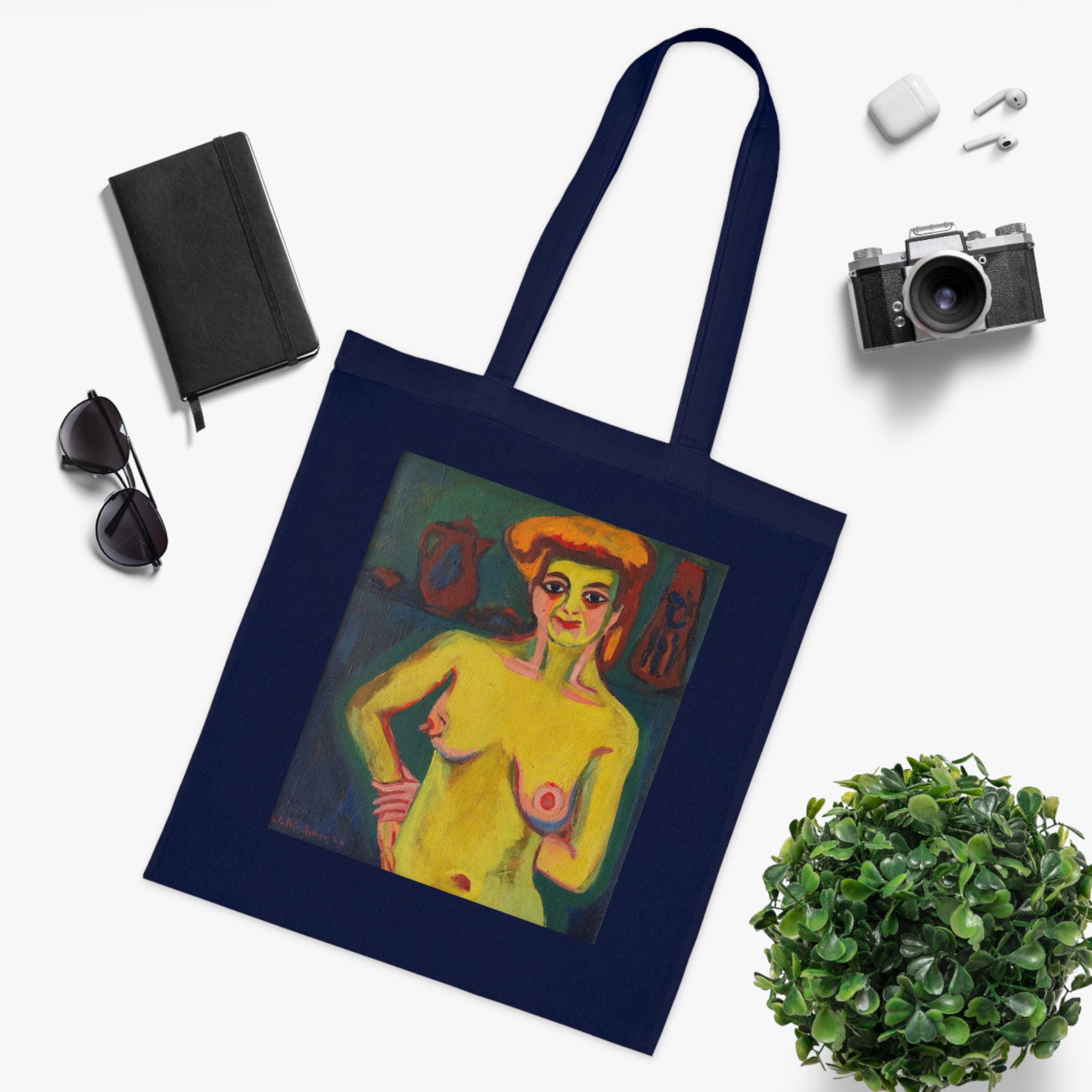 5667354834830938295_2048.jpeg Ernst Ludwig Kirchner – Gelbgrüner Halbakt | Art Tote Bag