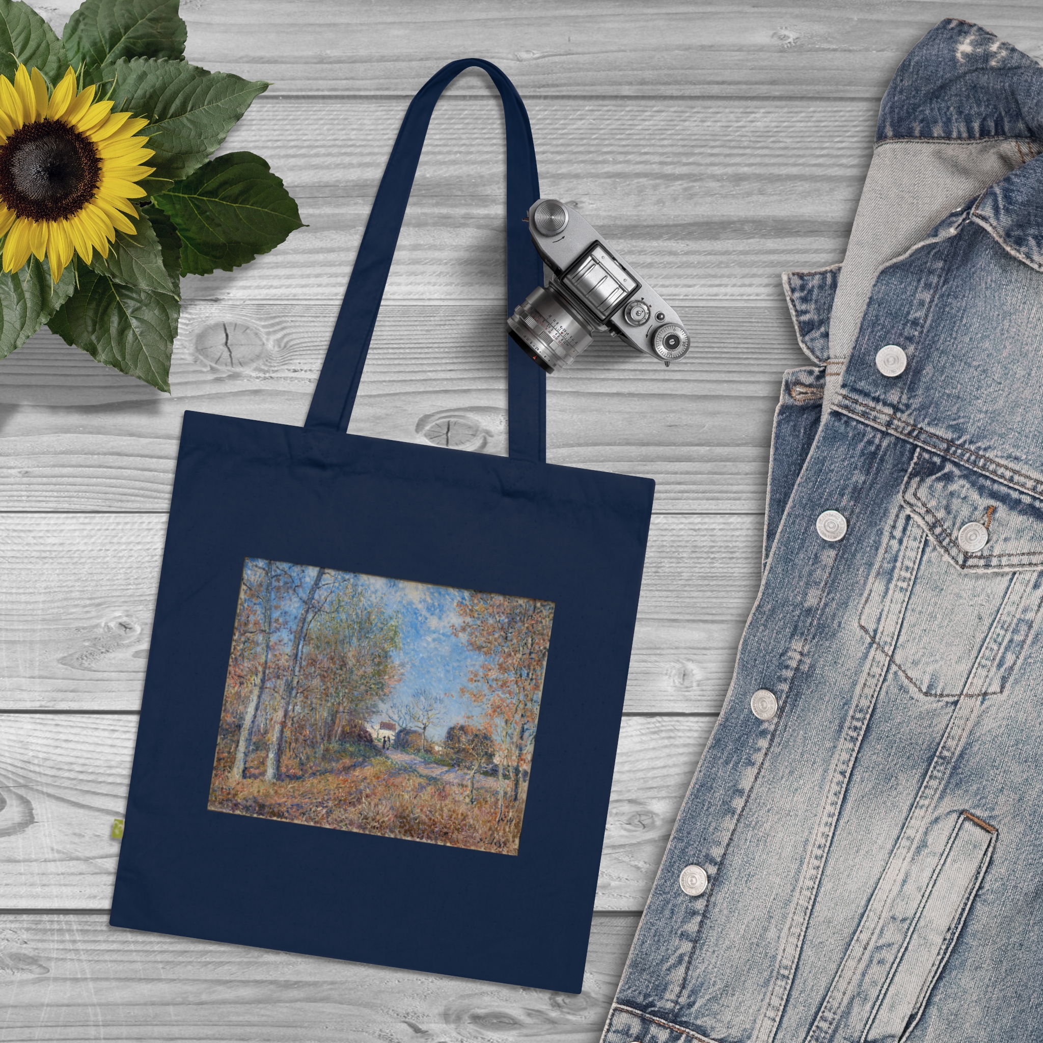 6883793015898236145_2048.jpeg Alfred Sisley – Un coin de bois aux Sablons | Art Tote Bag