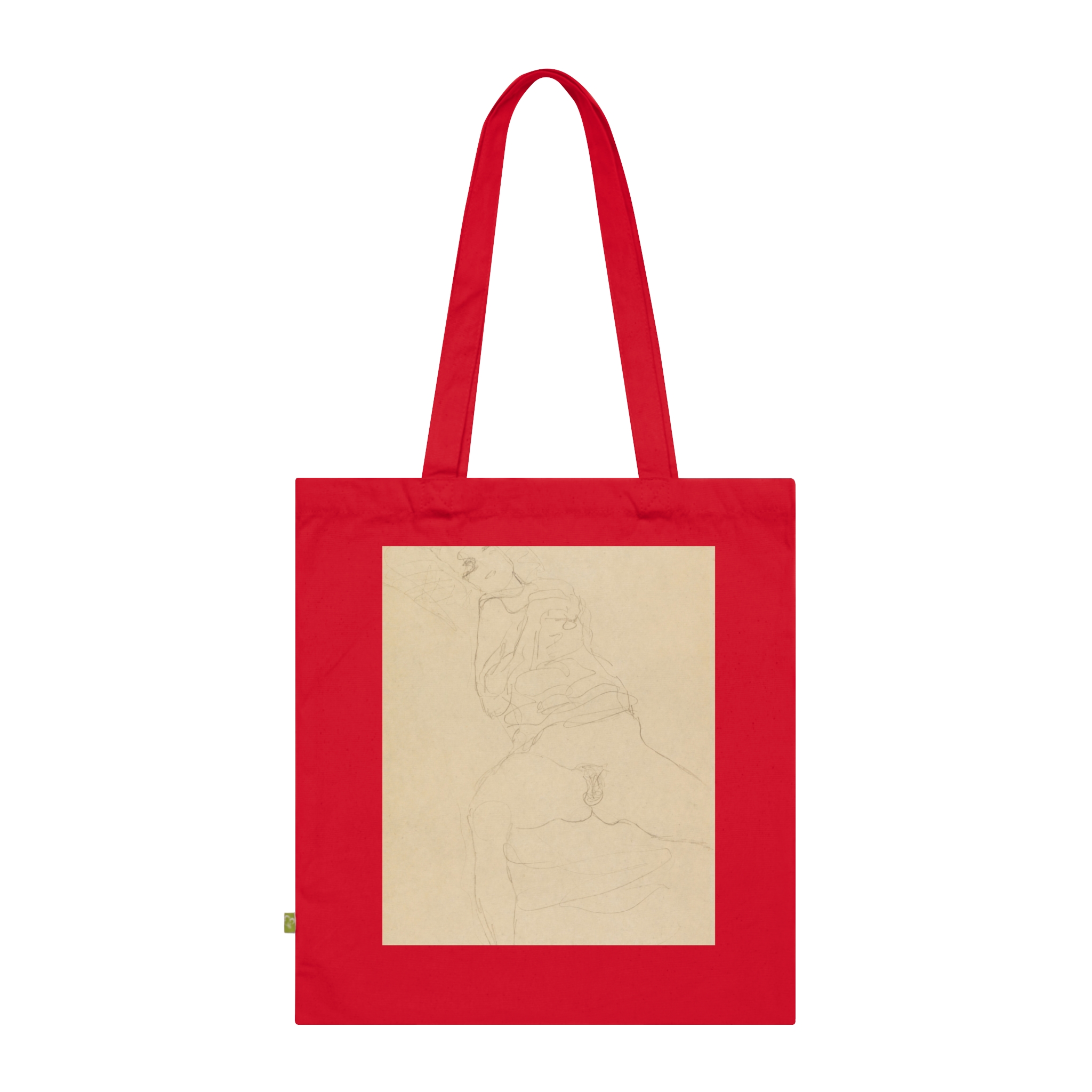 7260043513652901042_2048.jpeg Gustav Klimt – Halbakt von vorne nach links liegend | Art Tote Bag