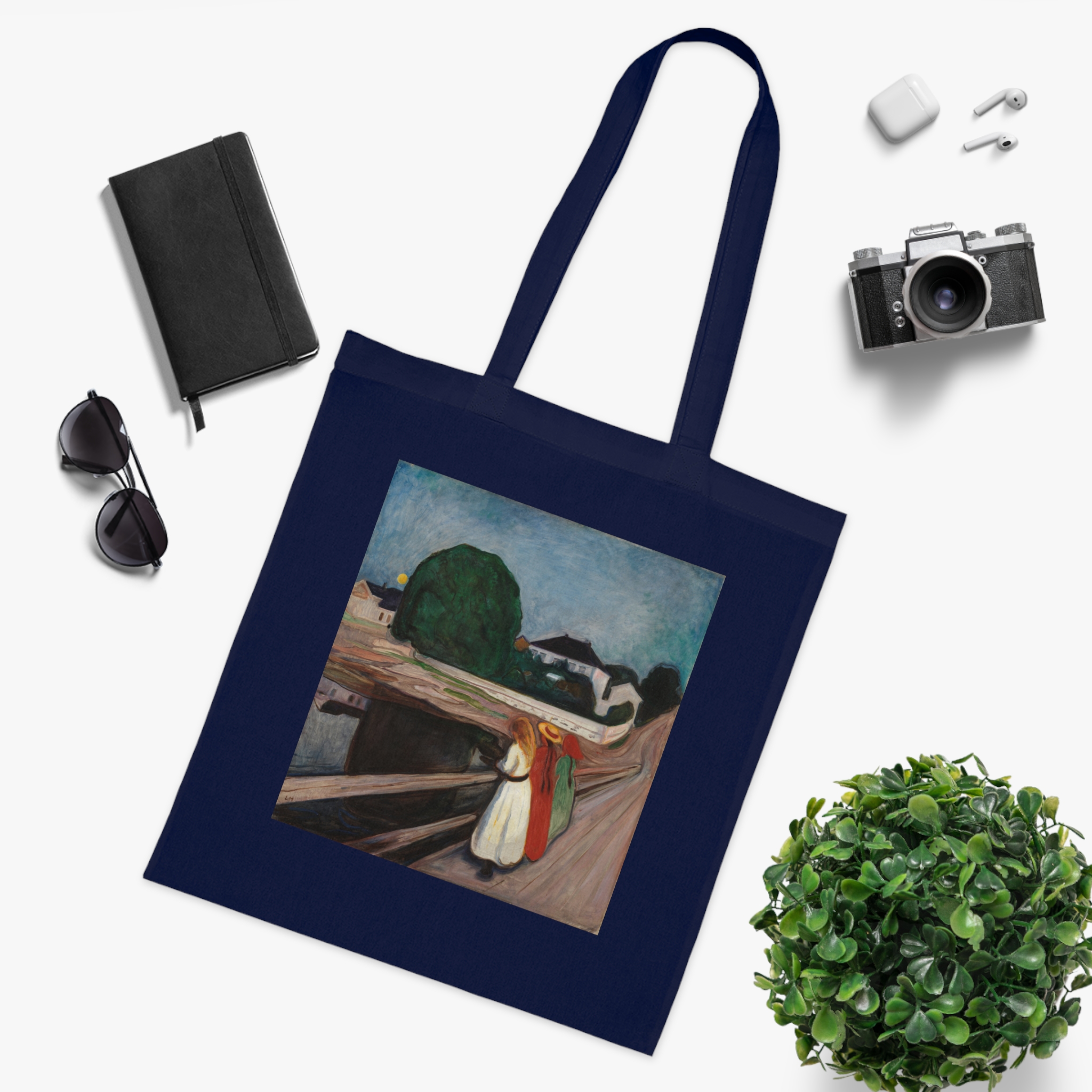 7768966303344657295_2048.jpeg Edvard Munch – Girls on the pier | Art Tote Bag