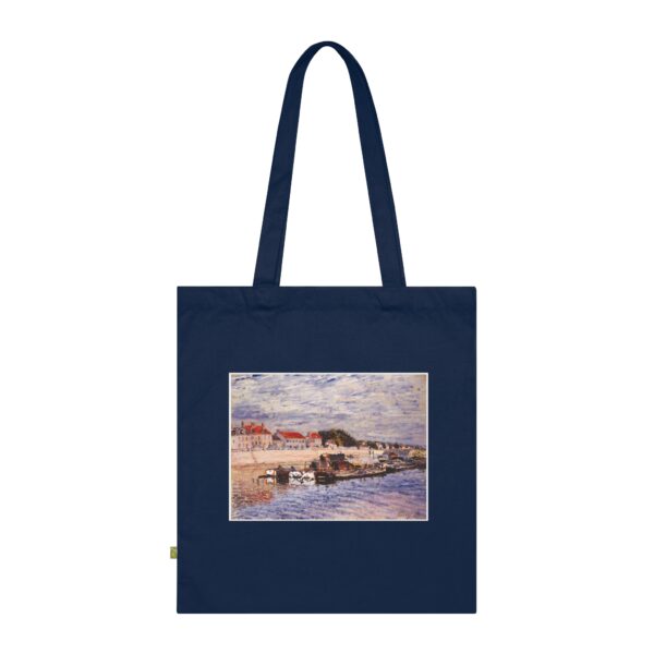 Alfred Sisley – Barges on the Loing | Art Tote Bag
