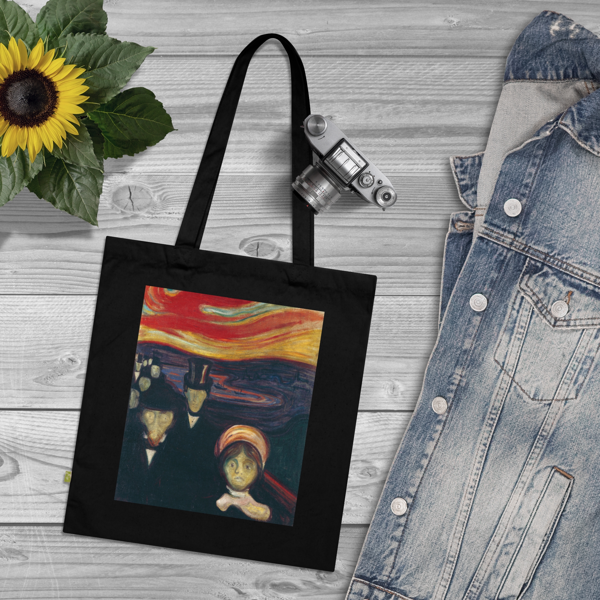 8248327500215679353_2048.jpeg Edvard Munch – Anxiety | Art Tote Bag