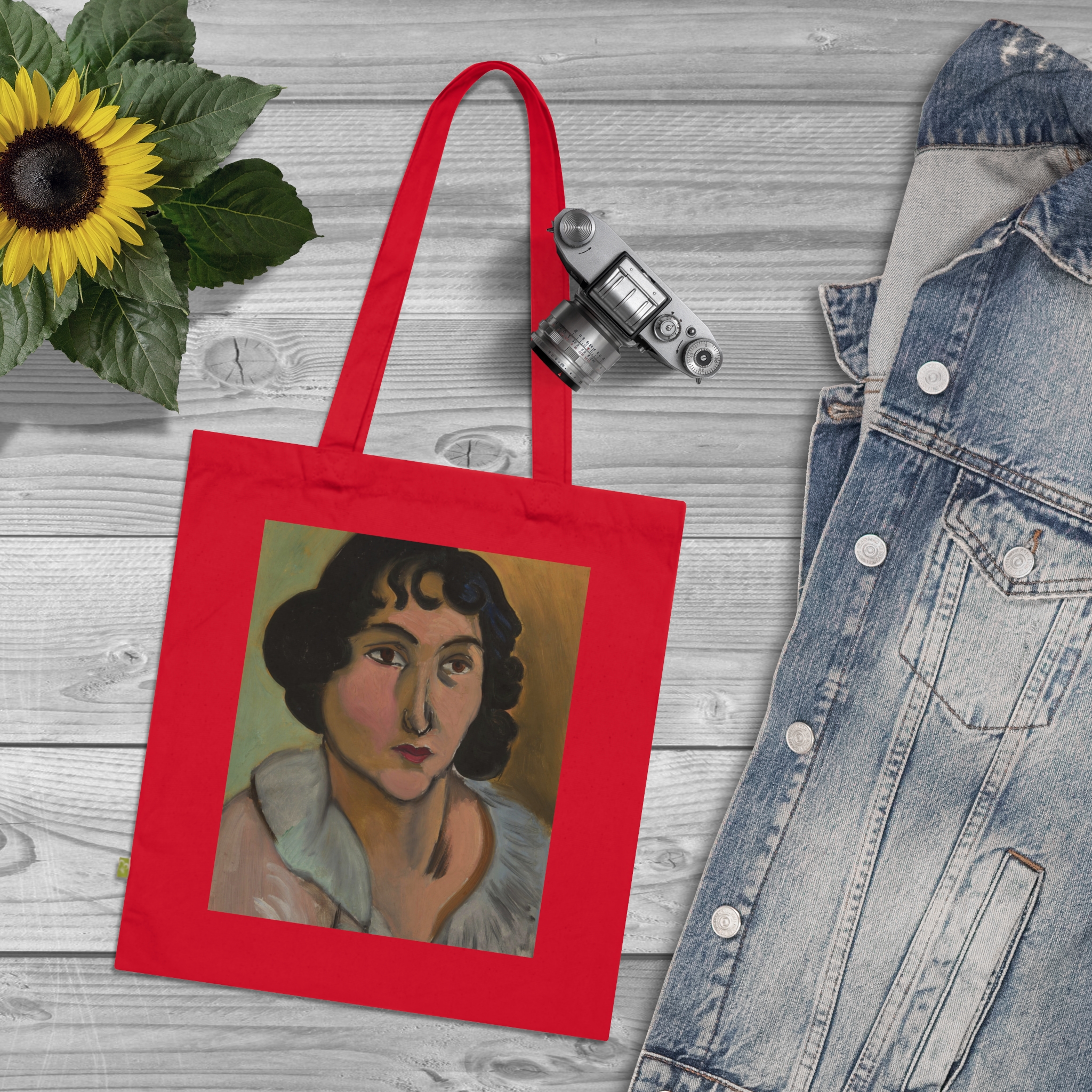 henri matisse tête de jeune fille (lorette) | art tote bag henri matisse tête de jeune fille (lorette) | art tote bag