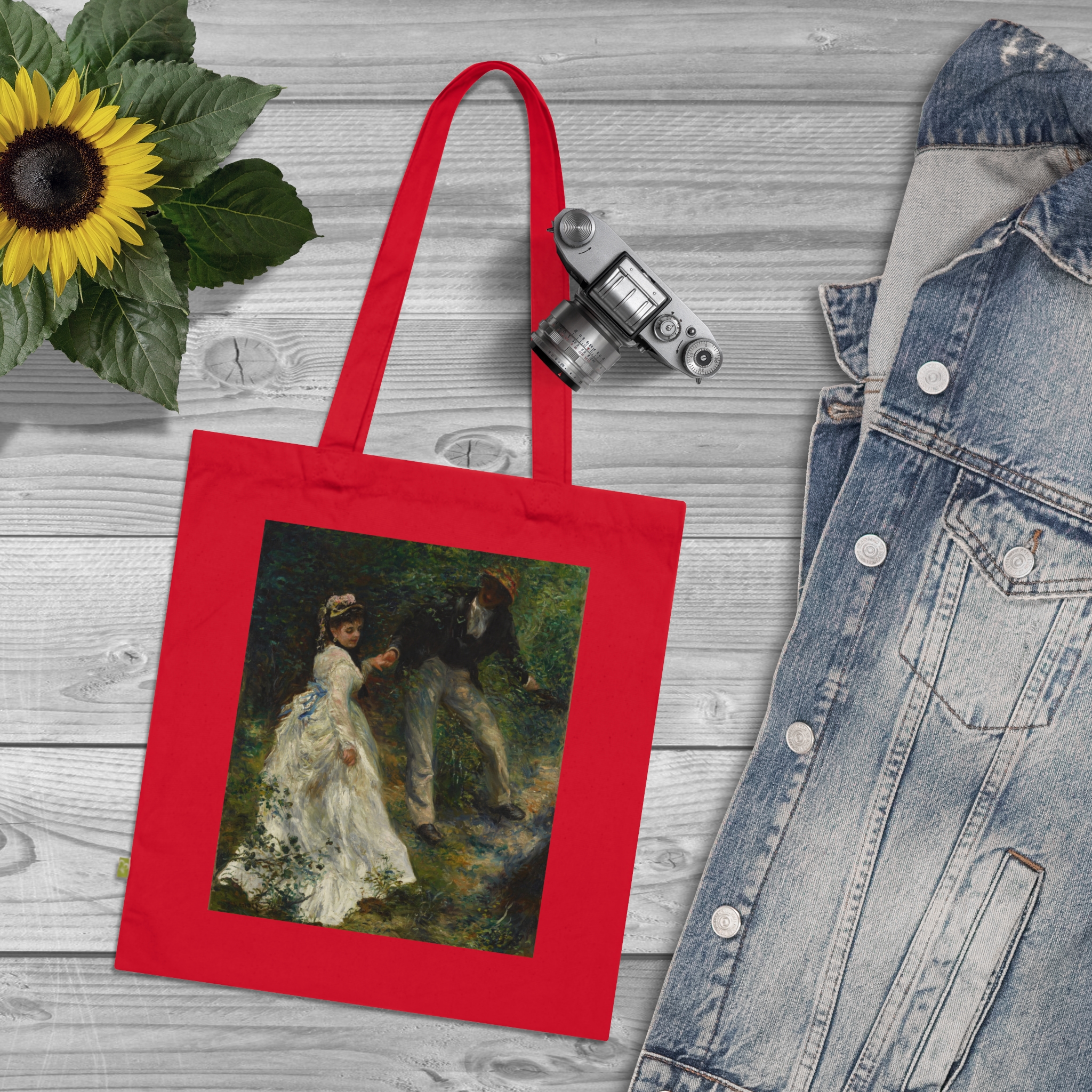 pierre auguste renoir la promenade | art tote bag pierre auguste renoir la promenade | art tote bag