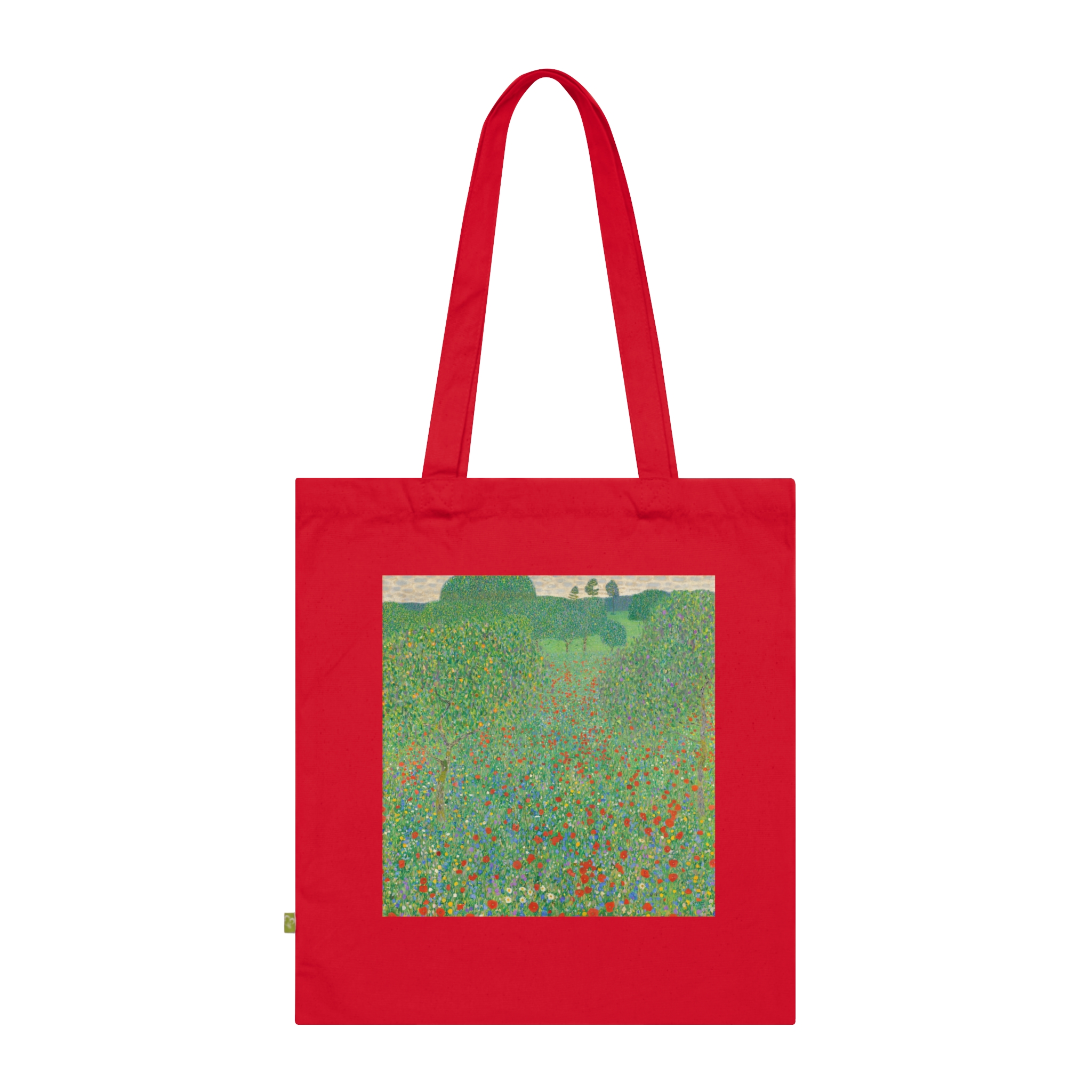 gustav klimt blooming poppies | art tote bag gustav klimt blooming poppies | art tote bag