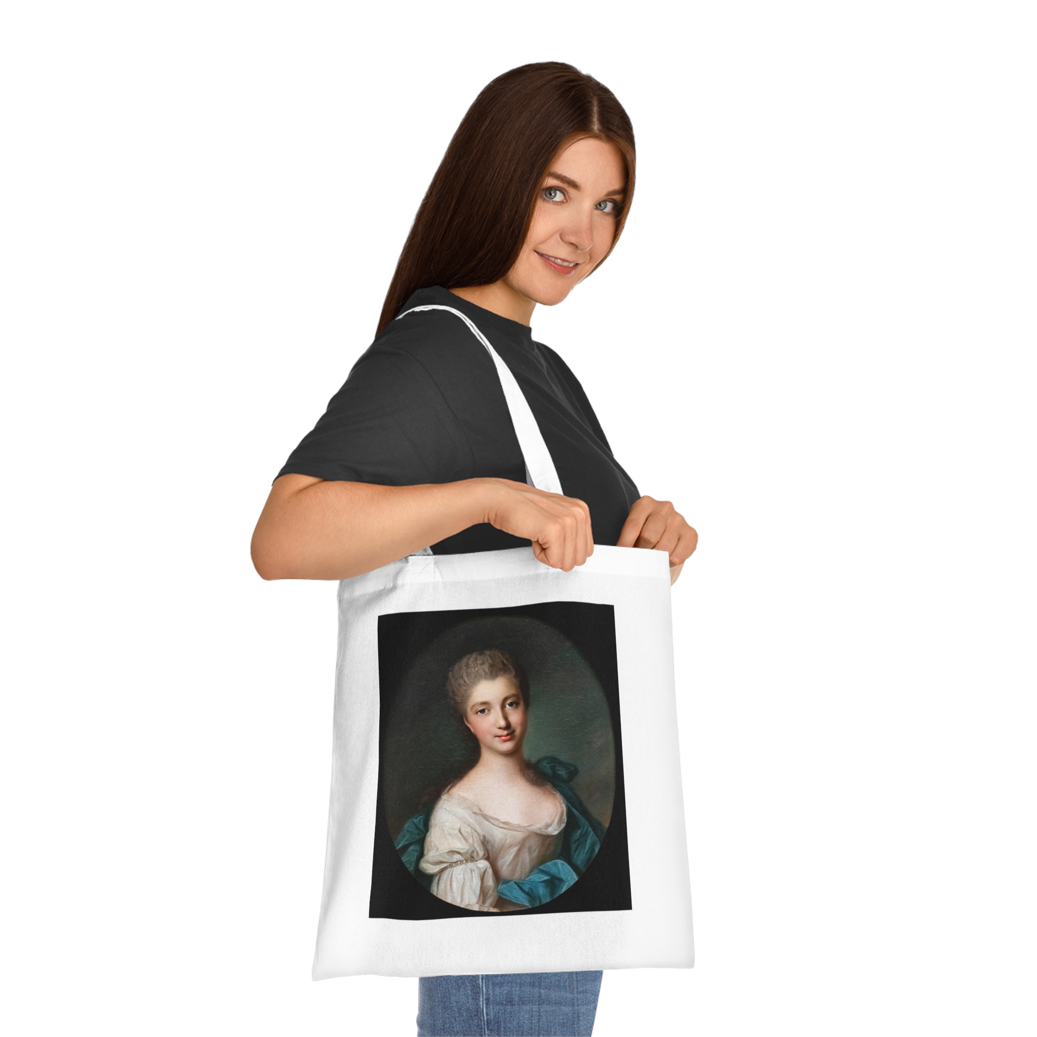 jean marc nattier portrait de jeune femme | art tote bag jean marc nattier portrait de jeune femme | art tote bag