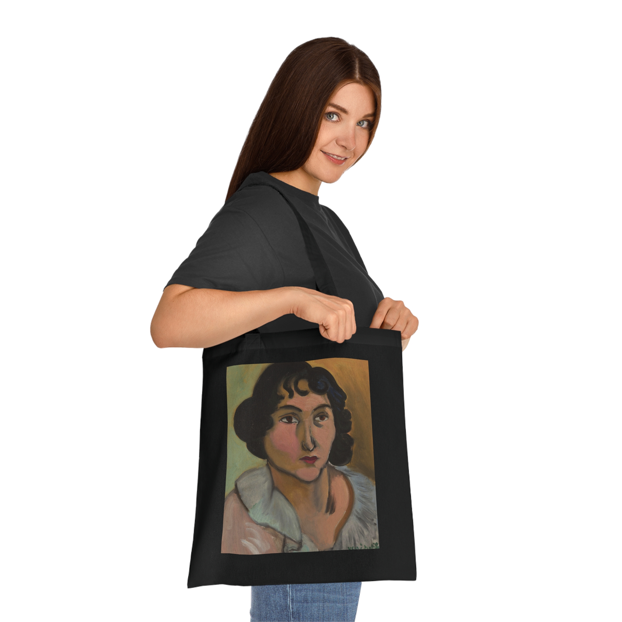 henri matisse tête de jeune fille (lorette) | art tote bag henri matisse tête de jeune fille (lorette) | art tote bag