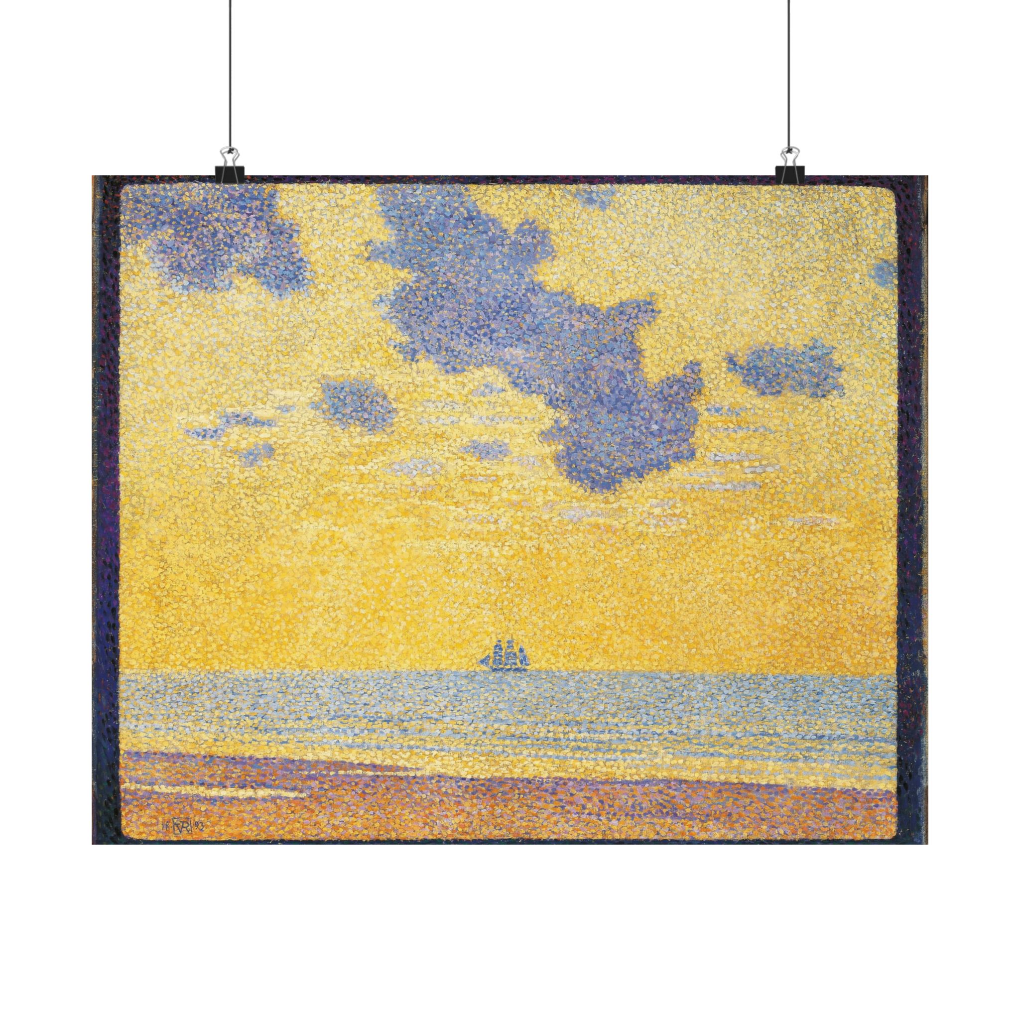 th%c3%a9o van rysselberghe – gros nuages – 1893 th%c3%a9o van rysselberghe – gros nuages – 1893