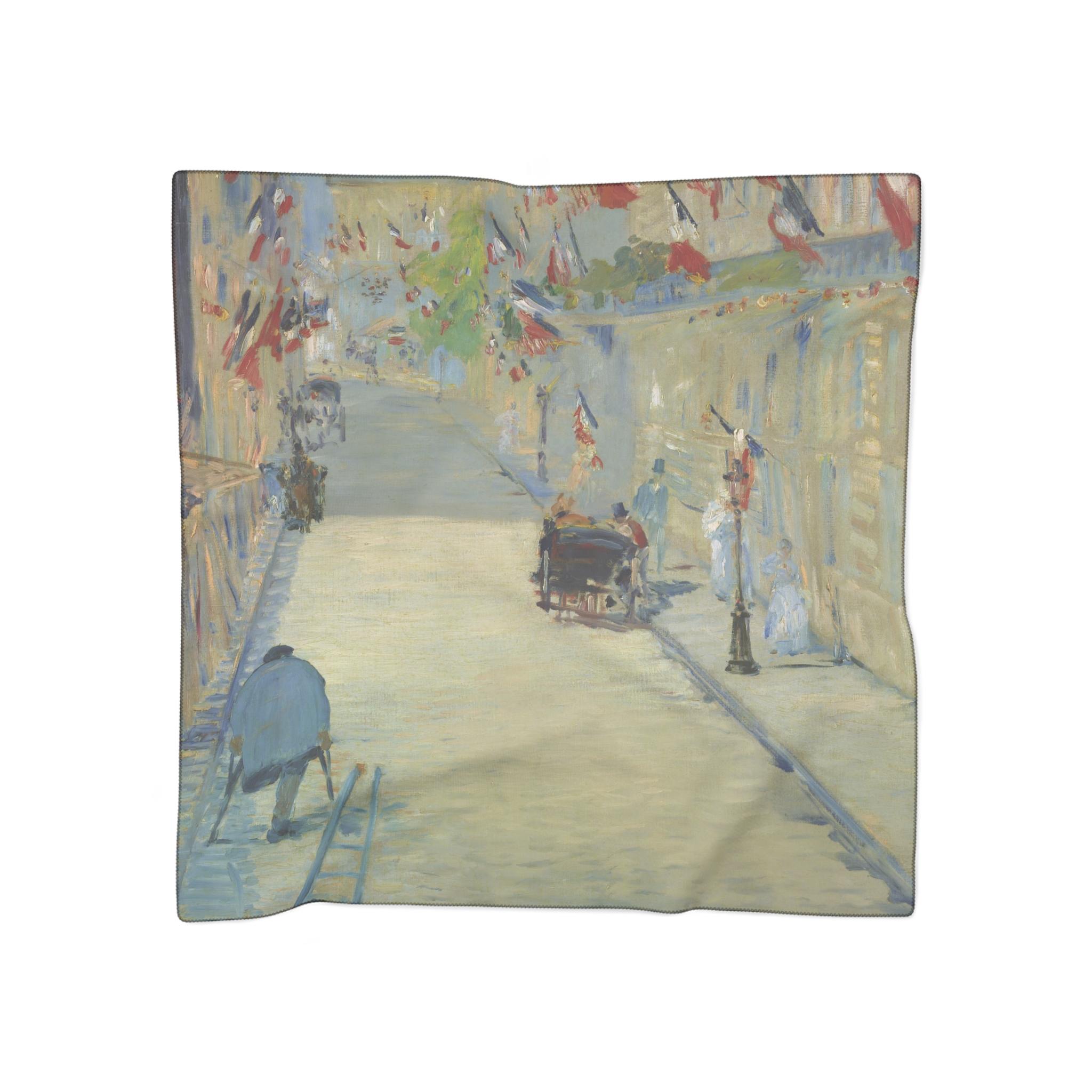 Édouard manet the rue mosnier with flags