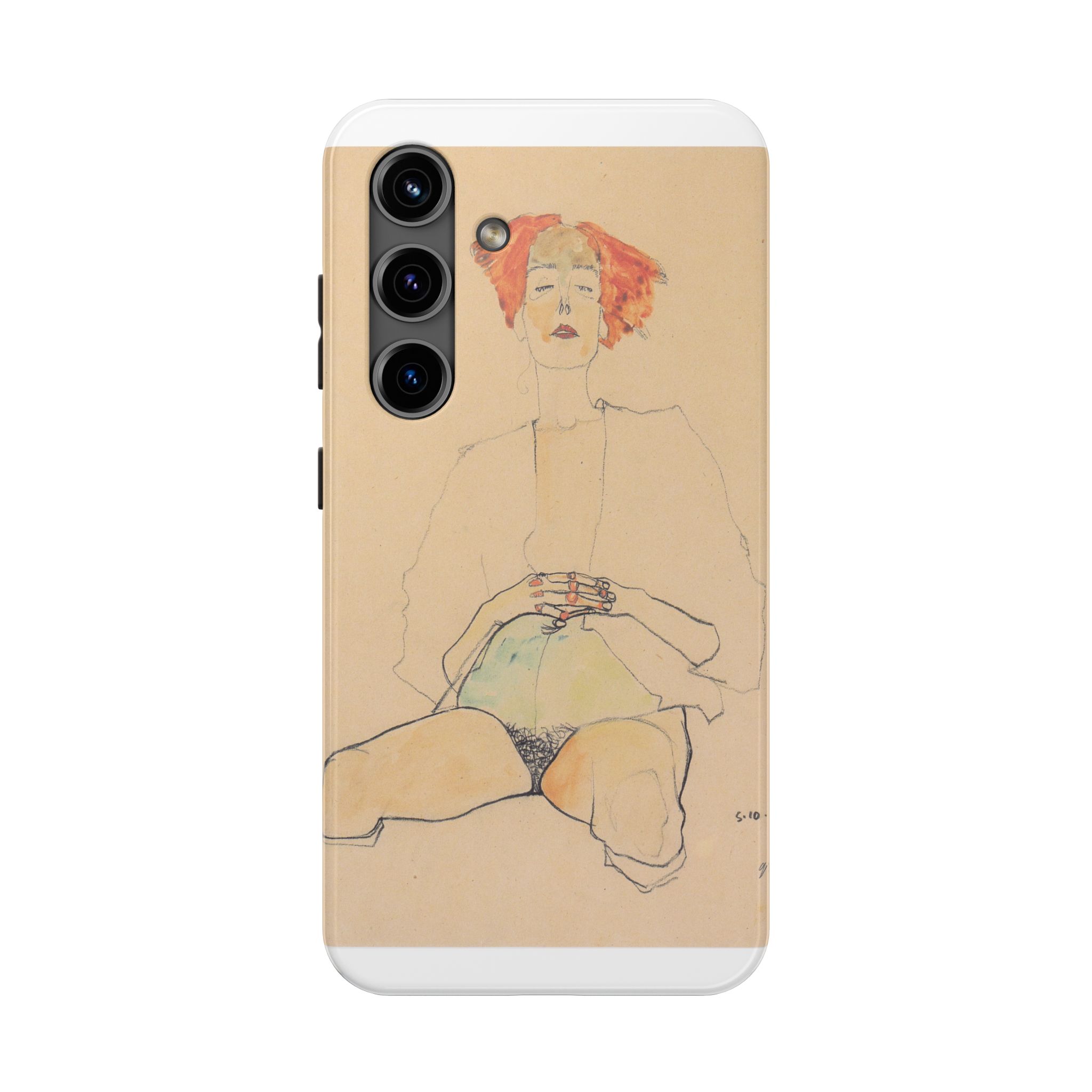 egon schiele – sitzender halbakt mit rotem haar – 1910 egon schiele – sitzender halbakt mit rotem haar – 1910