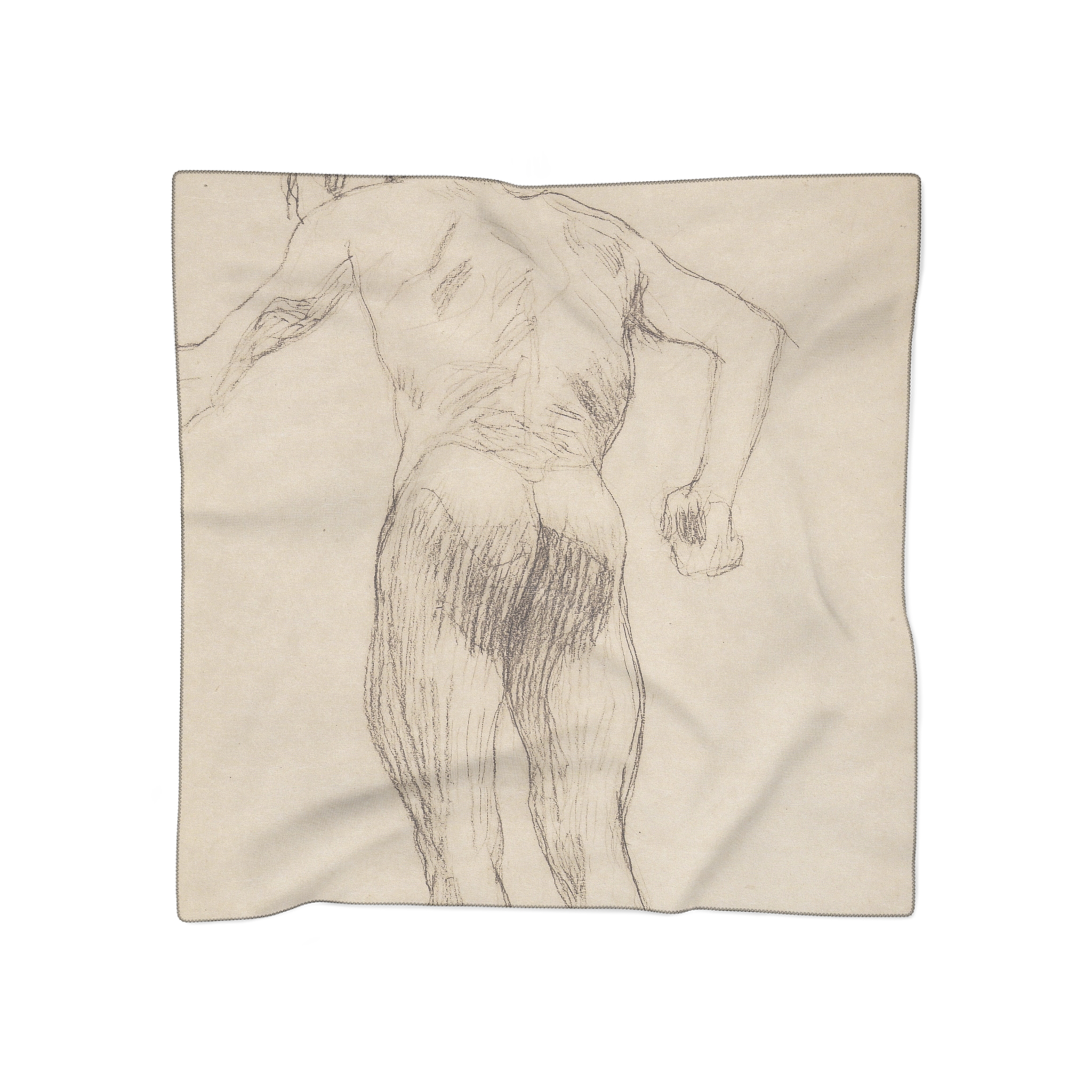 gustav klimt männerrückenakt nach links