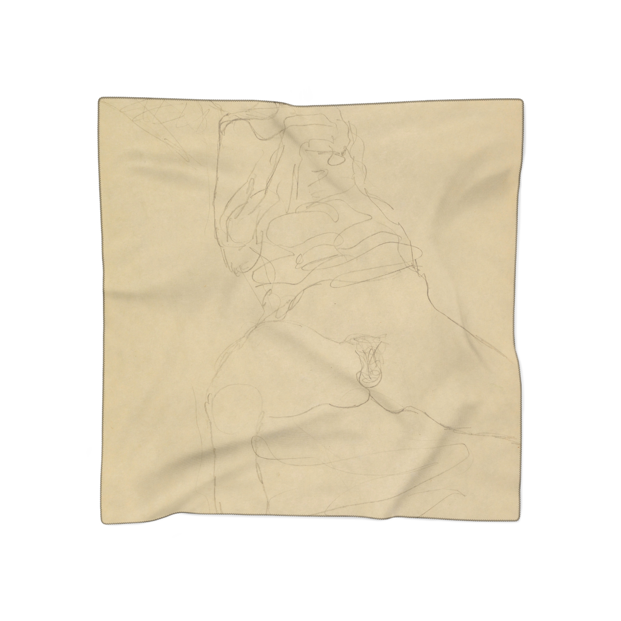 gustav klimt halbakt von vorne nach links liegend