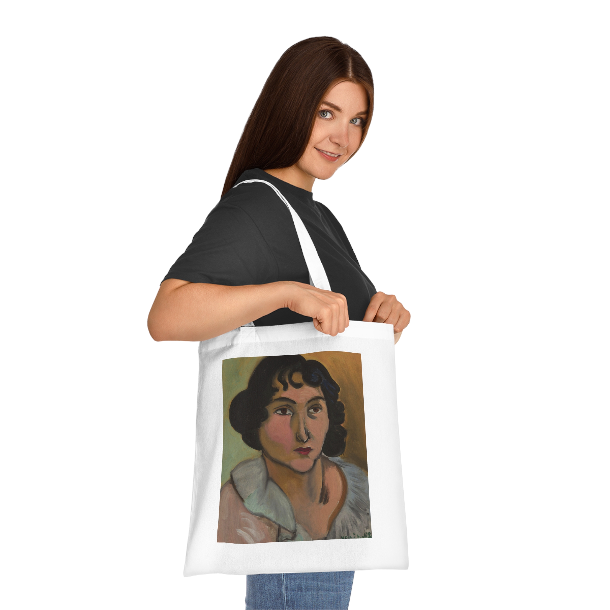 henri matisse tête de jeune fille (lorette) | art tote bag henri matisse tête de jeune fille (lorette) | art tote bag