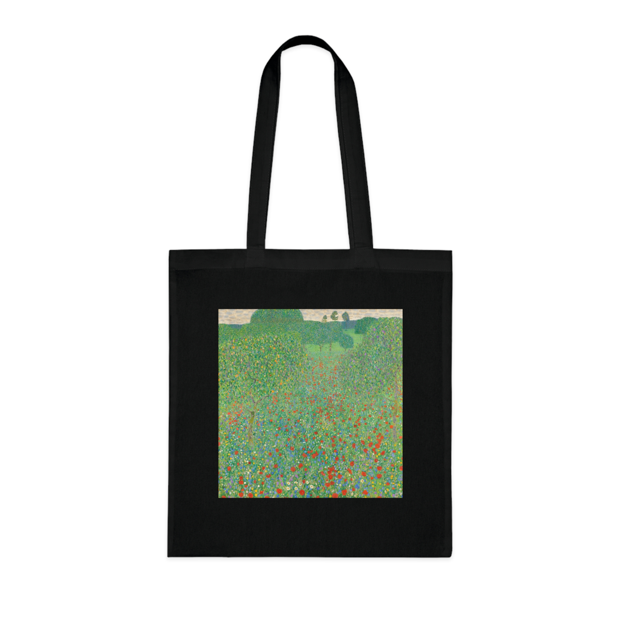 gustav klimt blooming poppies | art tote bag gustav klimt blooming poppies | art tote bag