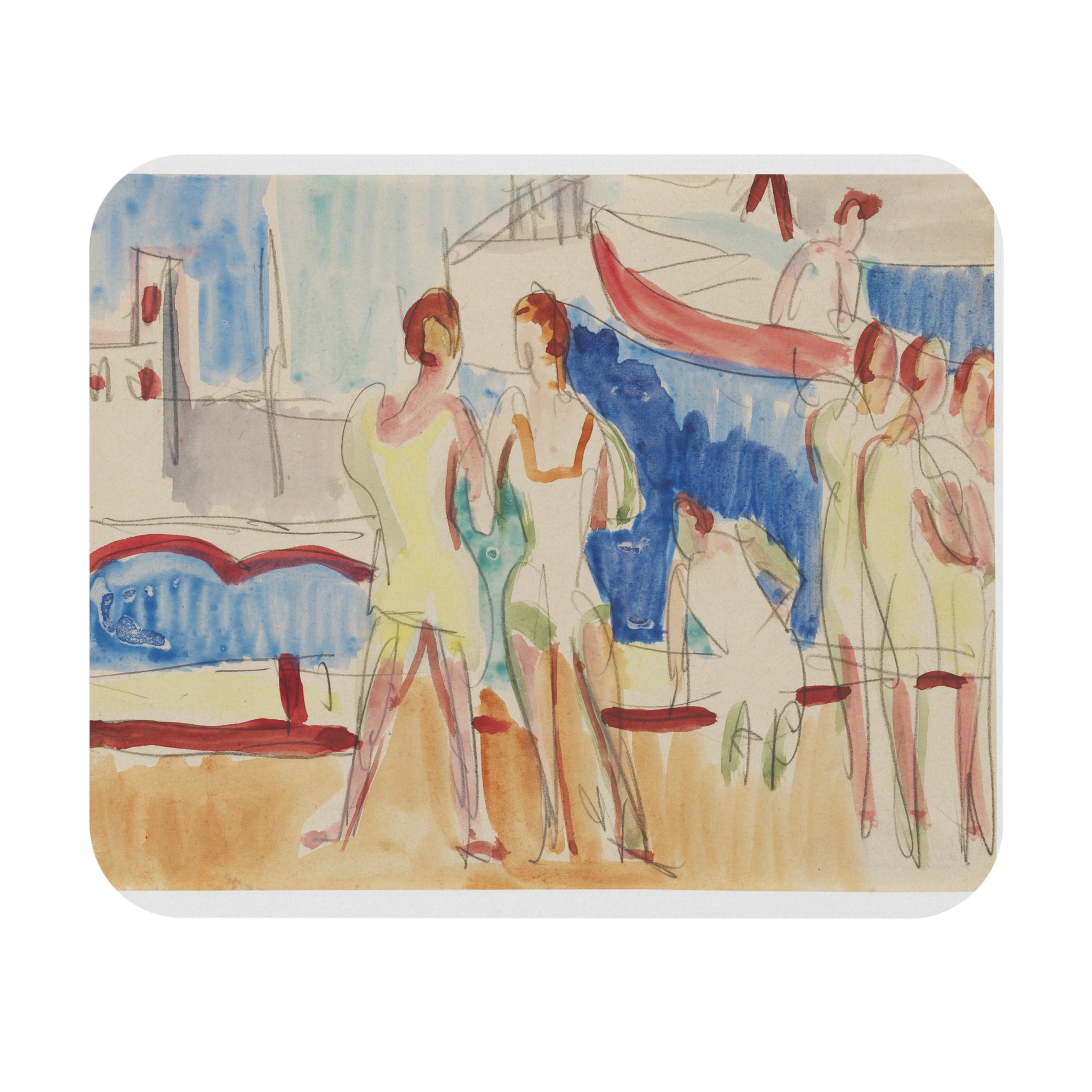 ernst ludwig kirchner sportler im segelhafen