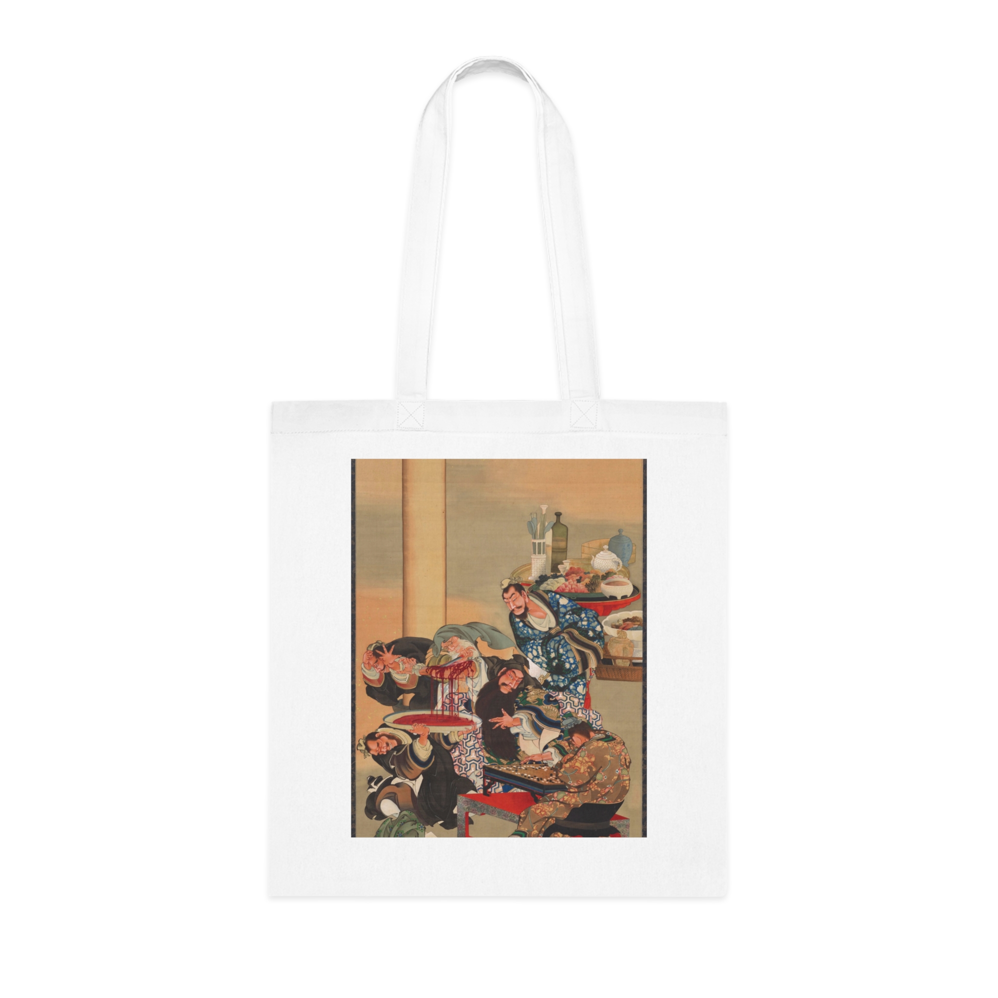 katsushika Ōi operating on guan yu's arm | art tote bag