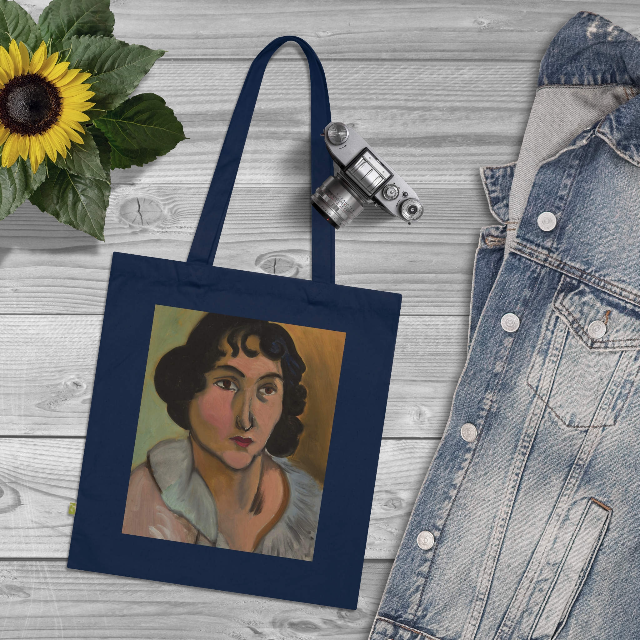 henri matisse tête de jeune fille (lorette) | art tote bag henri matisse tête de jeune fille (lorette) | art tote bag