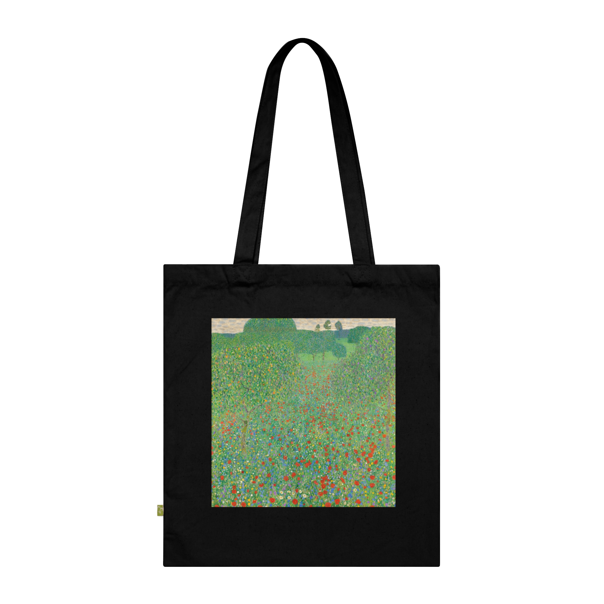 gustav klimt blooming poppies | art tote bag gustav klimt blooming poppies | art tote bag