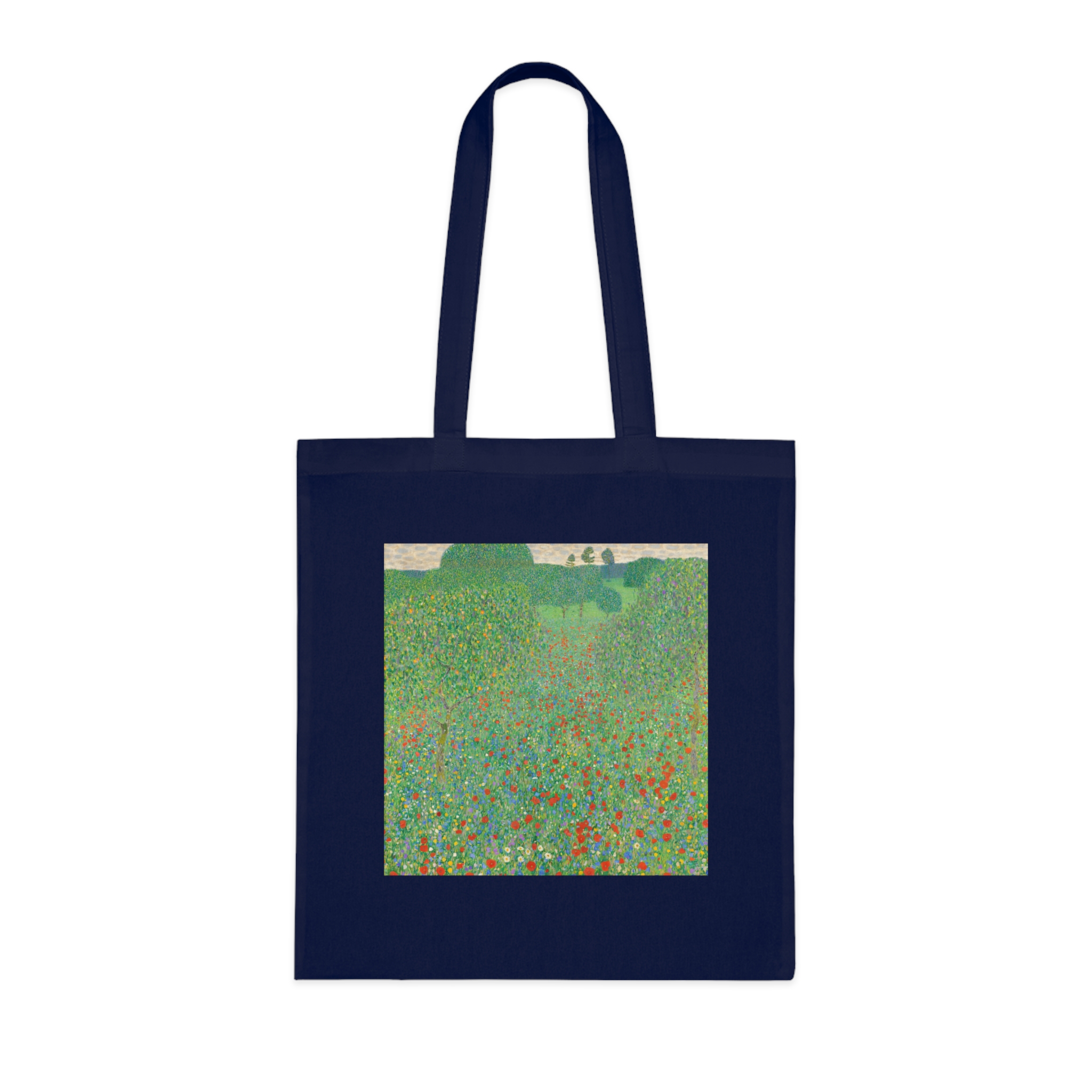 gustav klimt blooming poppies | art tote bag gustav klimt blooming poppies | art tote bag