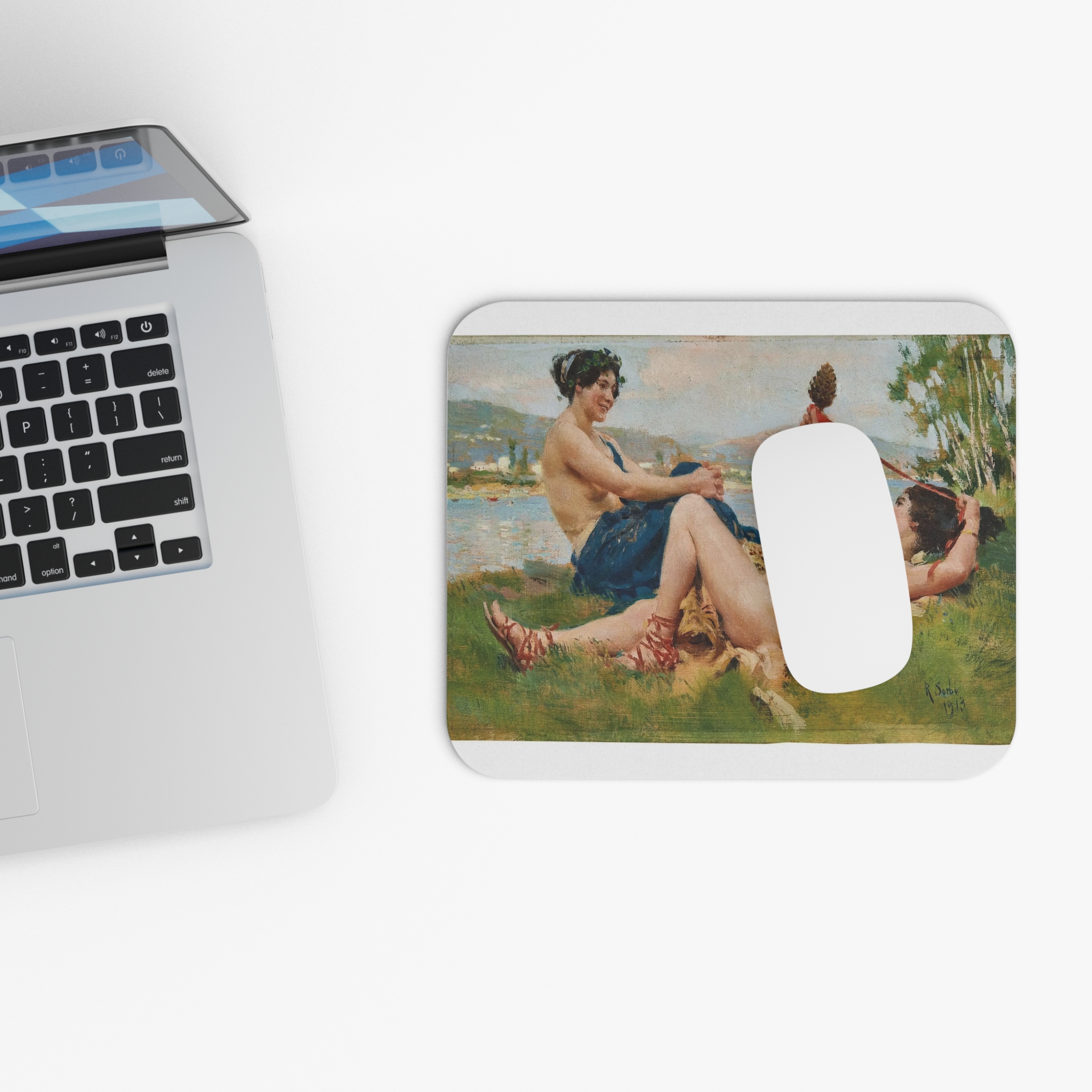 raffaello sorbi nudi femminili in riva all'arno Raffaello Sorbi – Nudi femminili in riva all'Arno | Art Mousepad