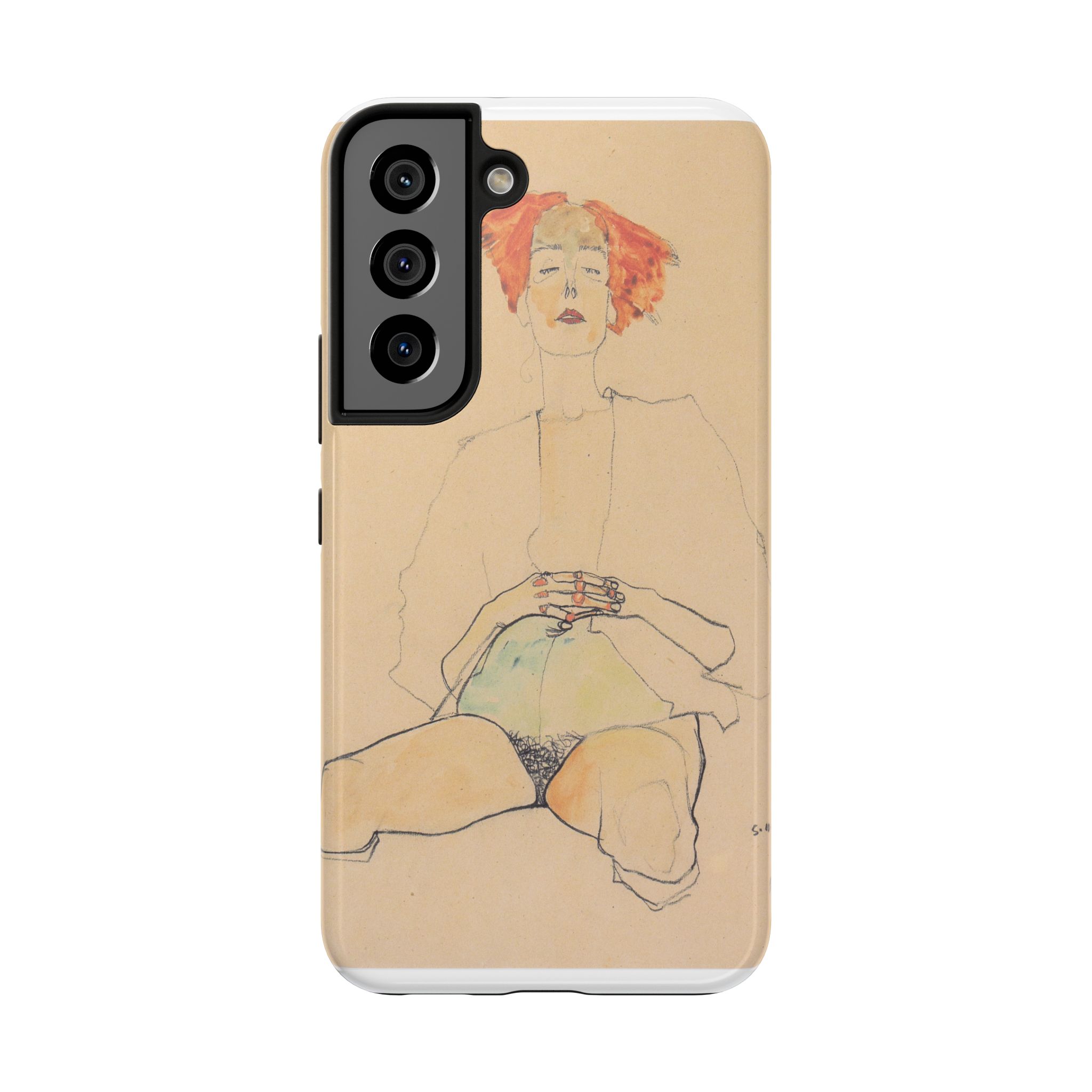 egon schiele – sitzender halbakt mit rotem haar – 1910 egon schiele – sitzender halbakt mit rotem haar – 1910