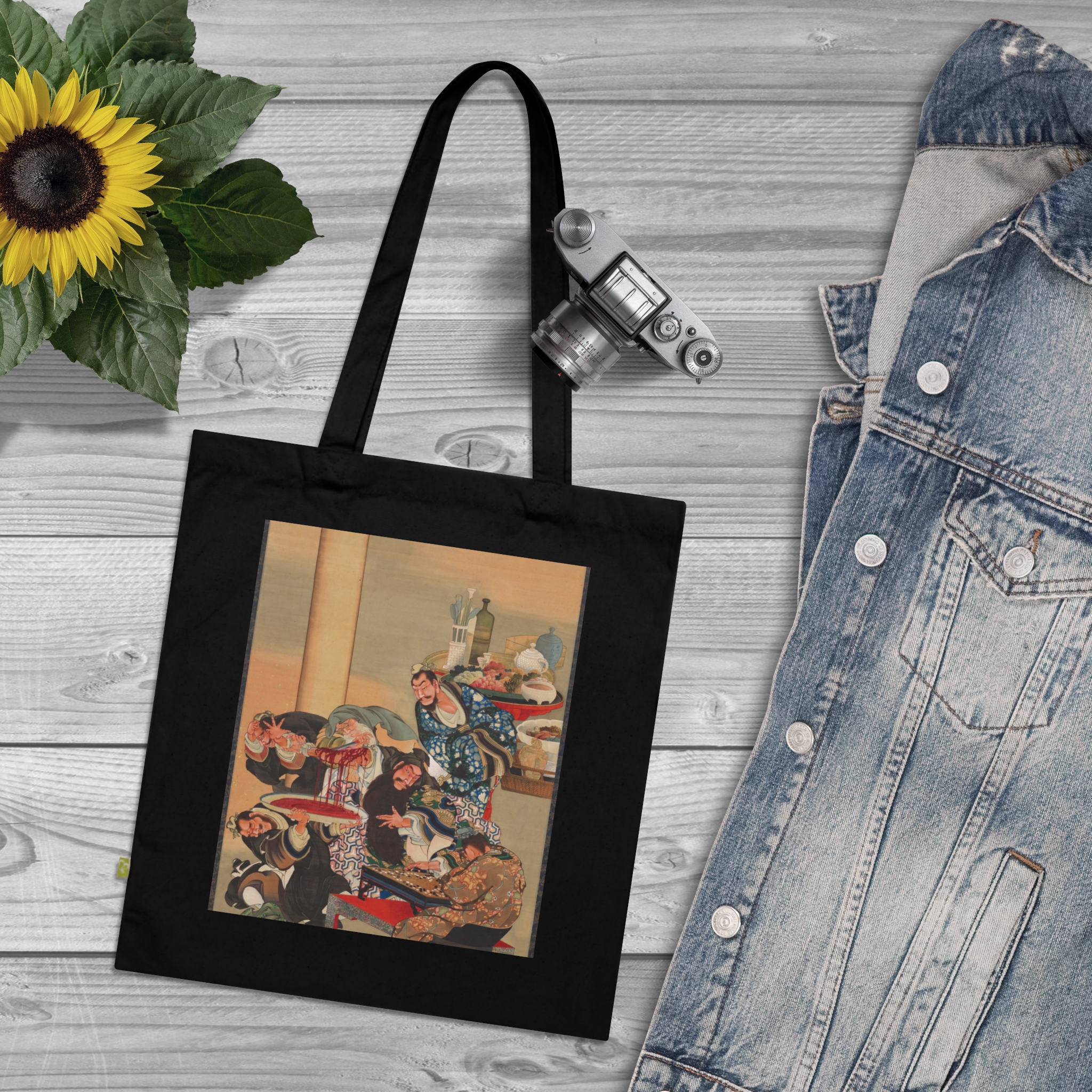 katsushika Ōi operating on guan yu's arm | art tote bag katsushika Ōi operating on guan yu's arm | art tote bag