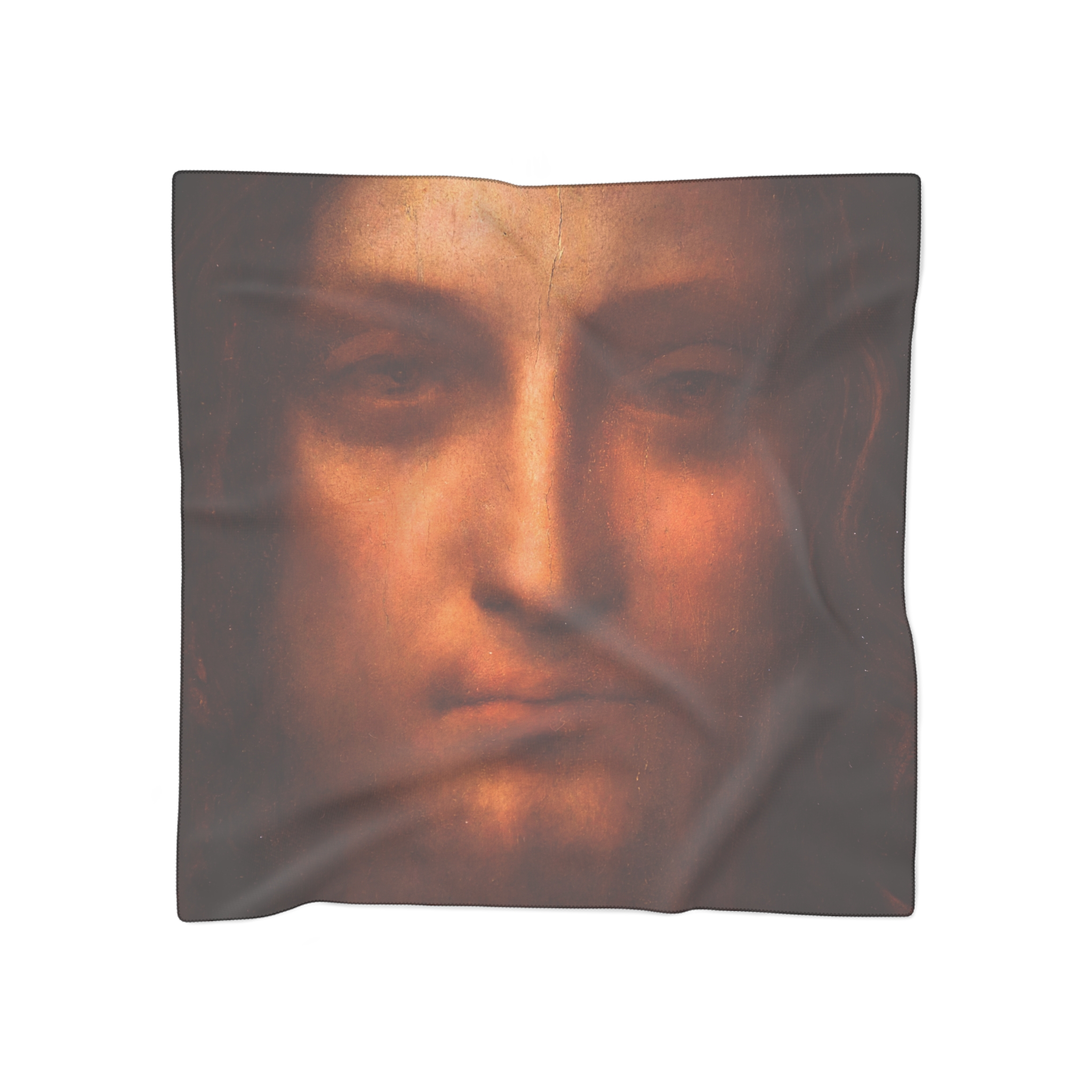 Leonardo da Vinci, Salvator Mundi, detail of face
