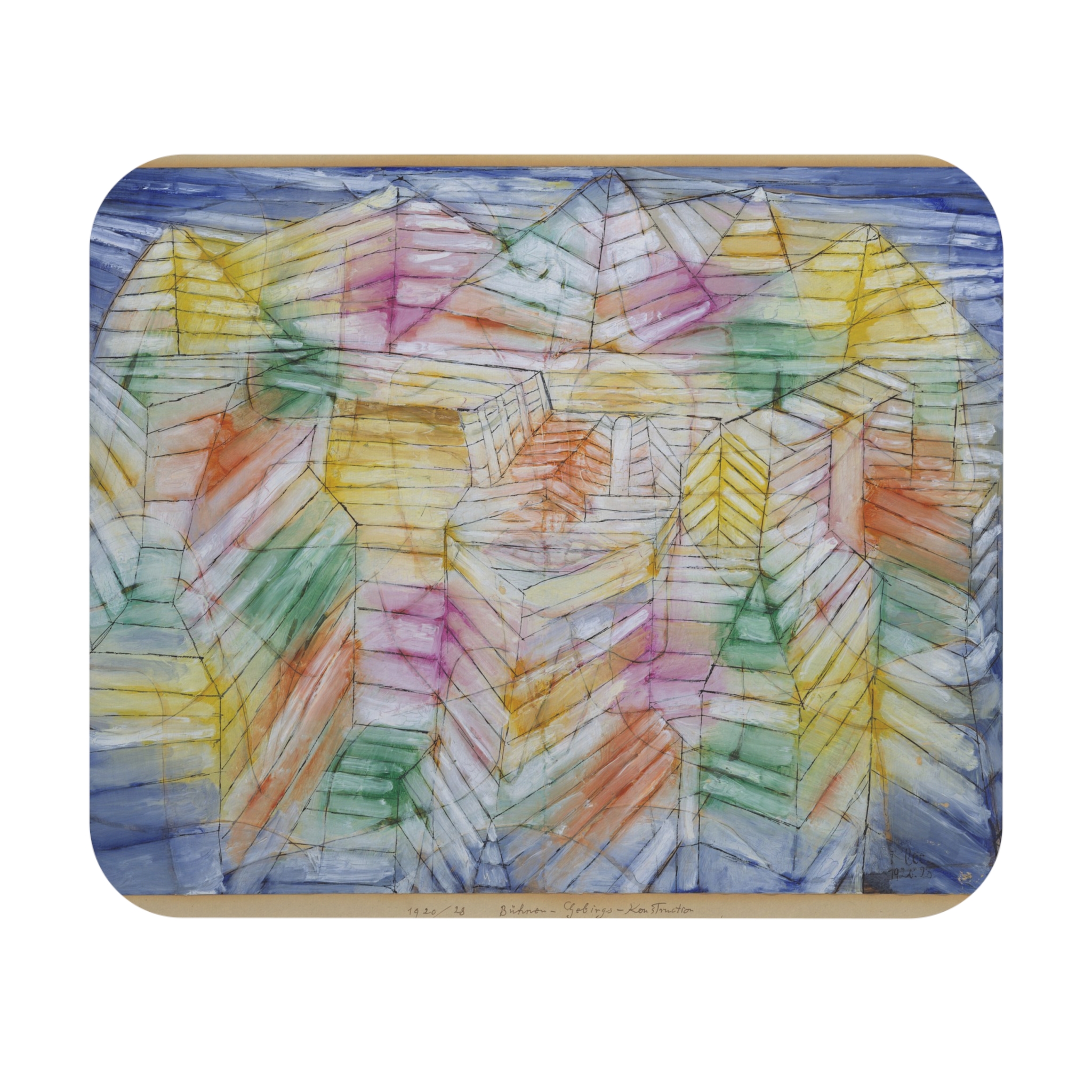 Paul Klee – Theater-Mountain-Construction | Art Mousepad