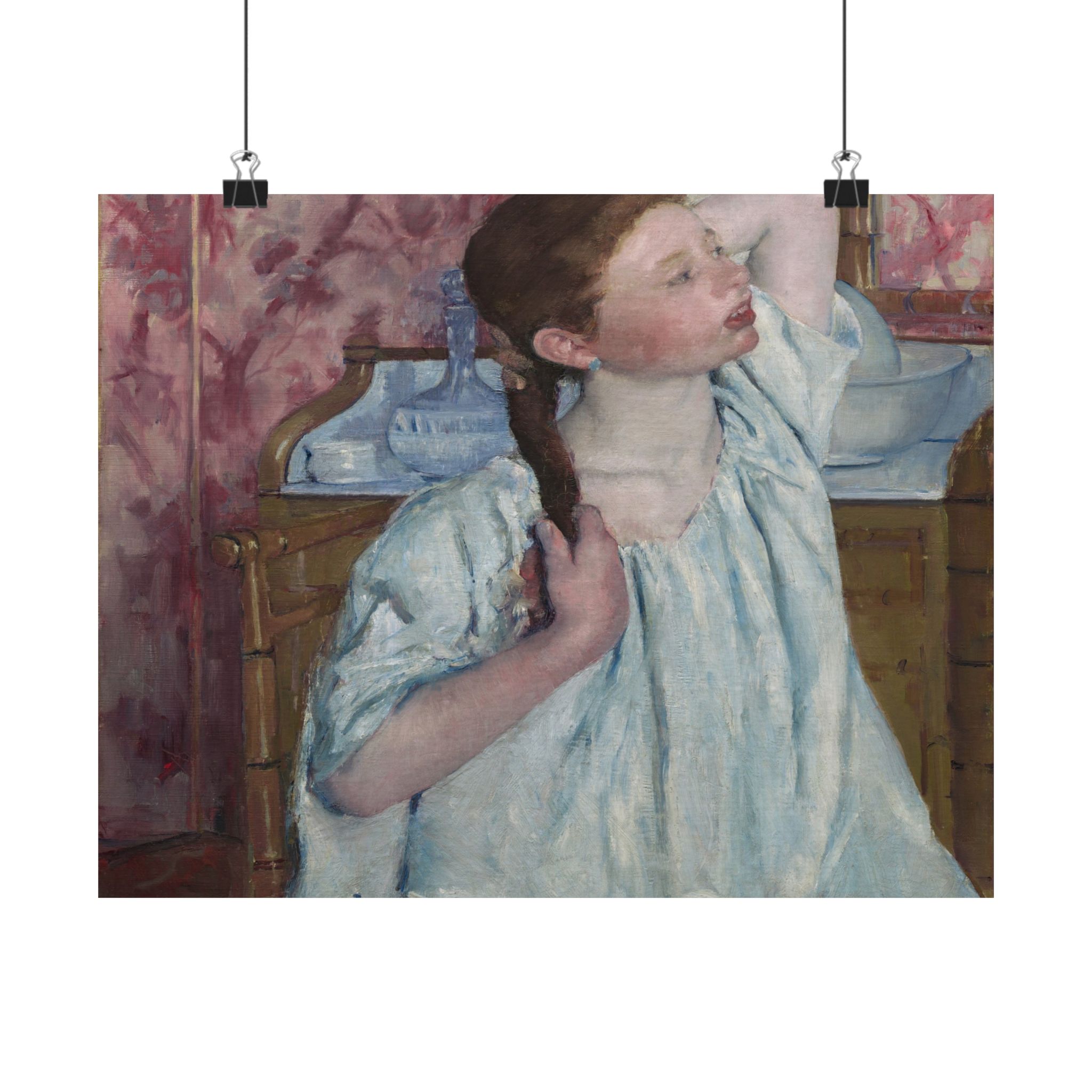 mary cassatt – girl arranging her hair – google art project