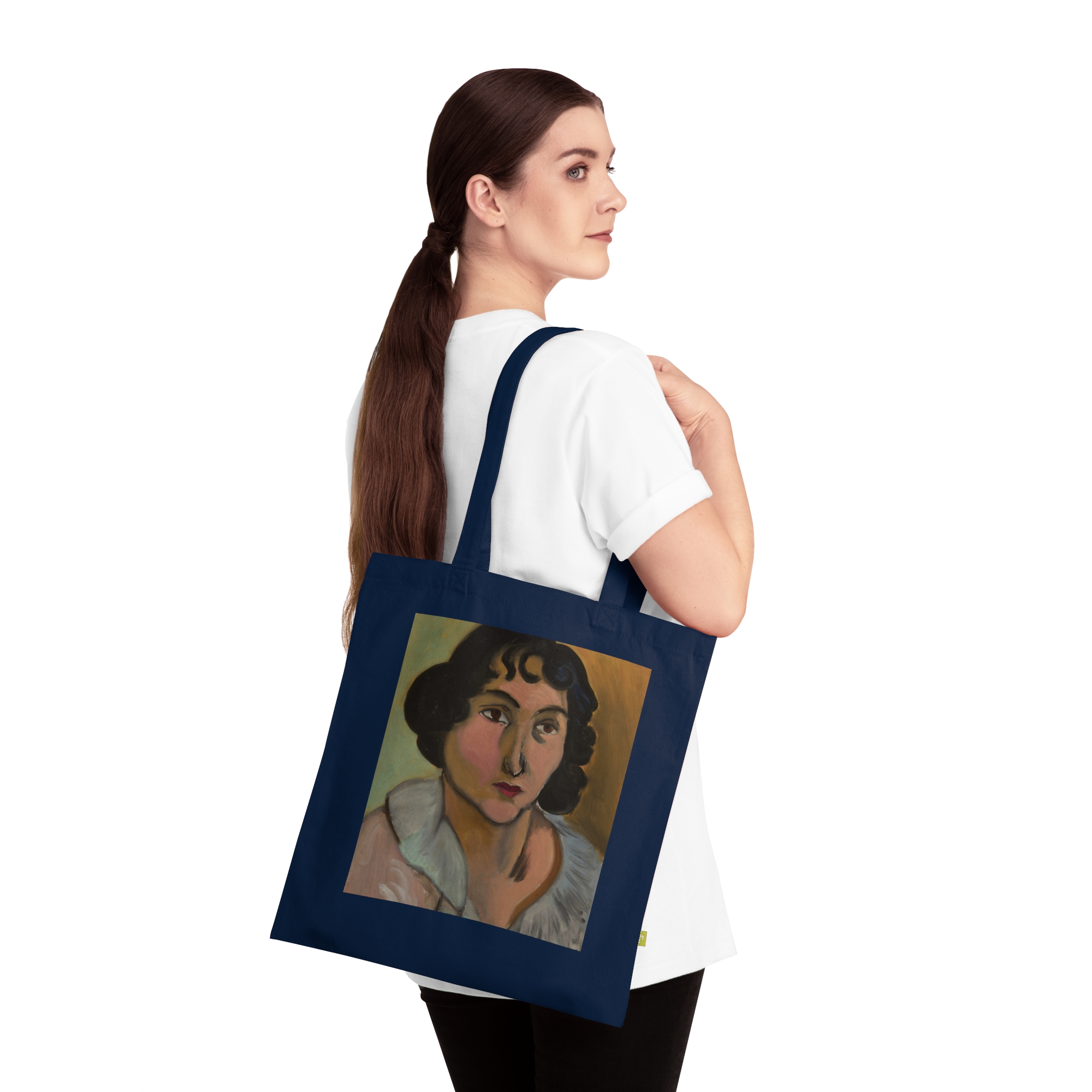 henri matisse tête de jeune fille (lorette) | art tote bag henri matisse tête de jeune fille (lorette) | art tote bag