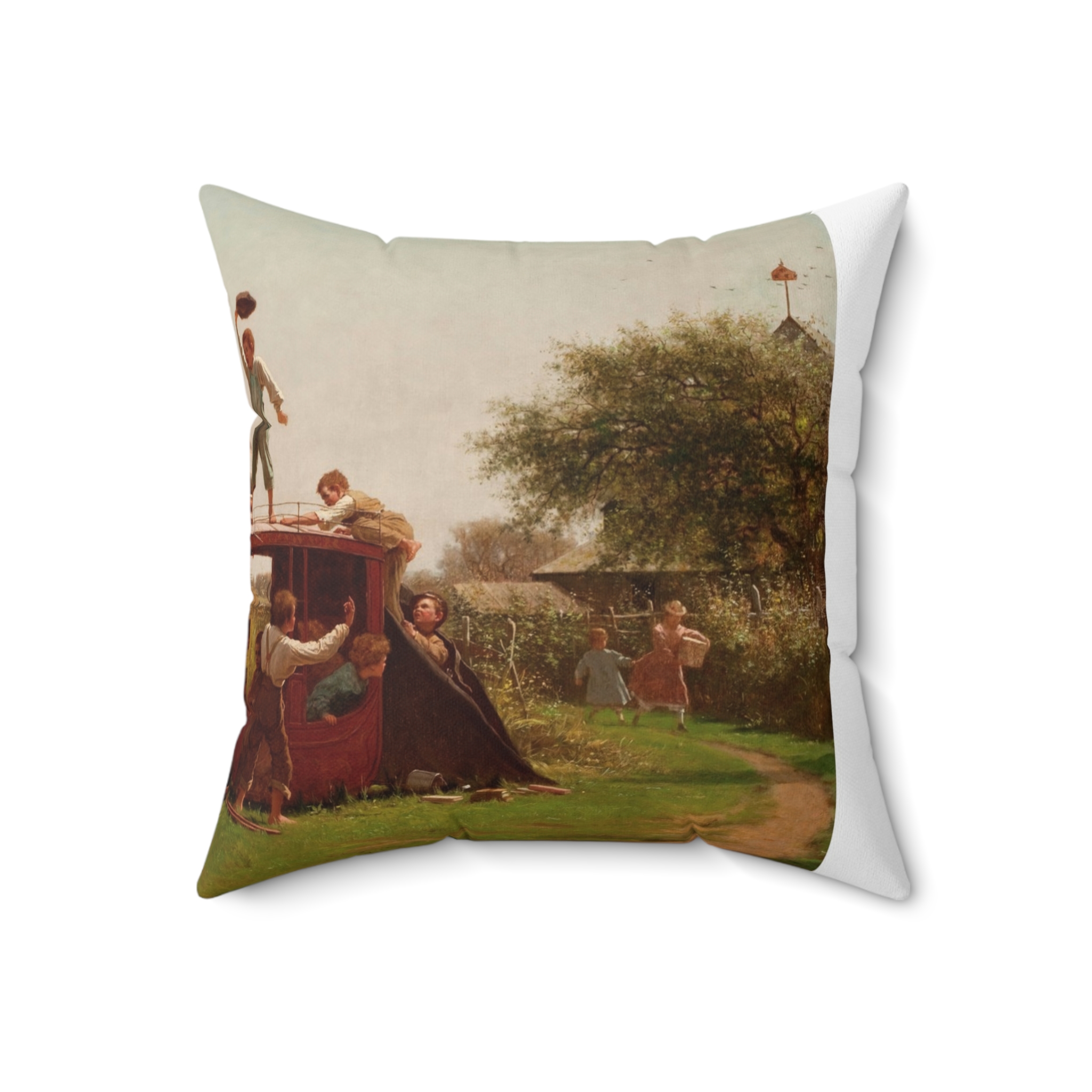 eastman johnson – the old stagecoach %281871%29 eastman johnson – the old stagecoach %281871%29