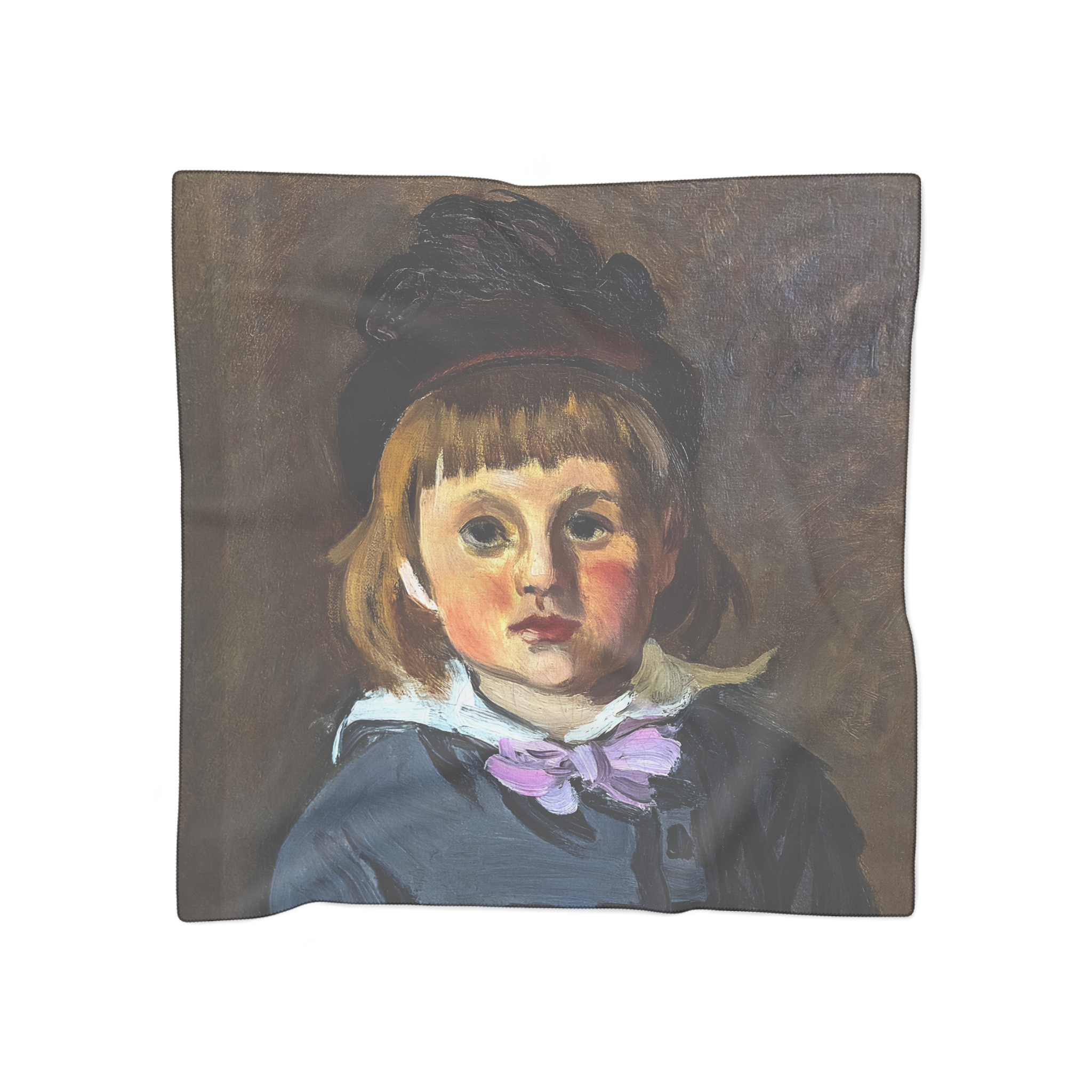 bemberg fondation toulouse – claude monet – portrait de son fils jean en bonnet à pompon – 1869 42x33 inv.2076
