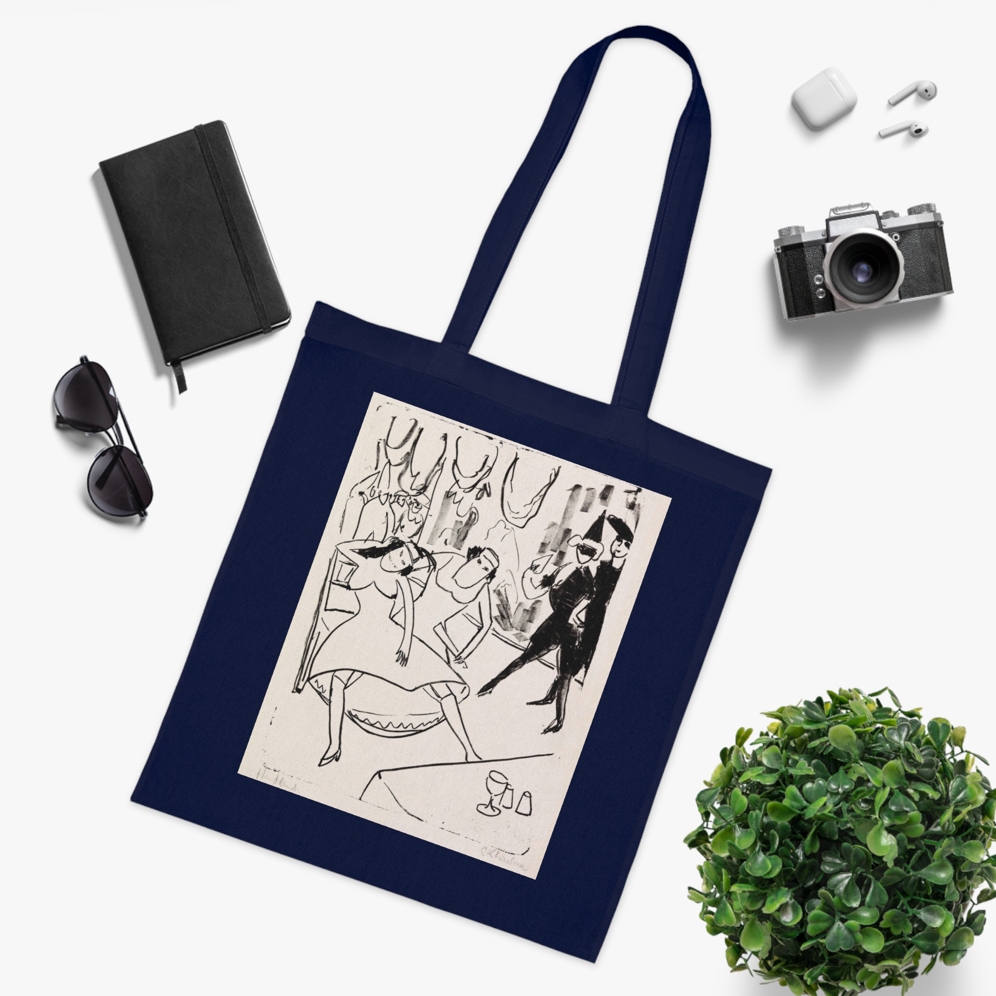 ernst ludwig kirchner maskenball | art tote bag ernst ludwig kirchner maskenball | art tote bag