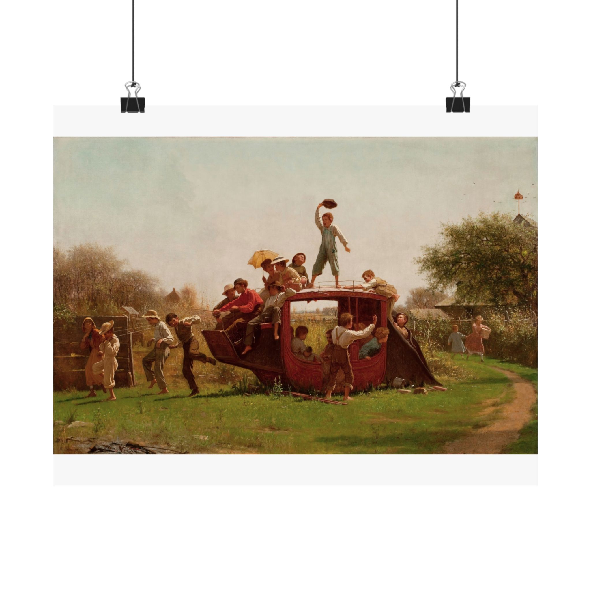 eastman johnson – the old stagecoach %281871%29