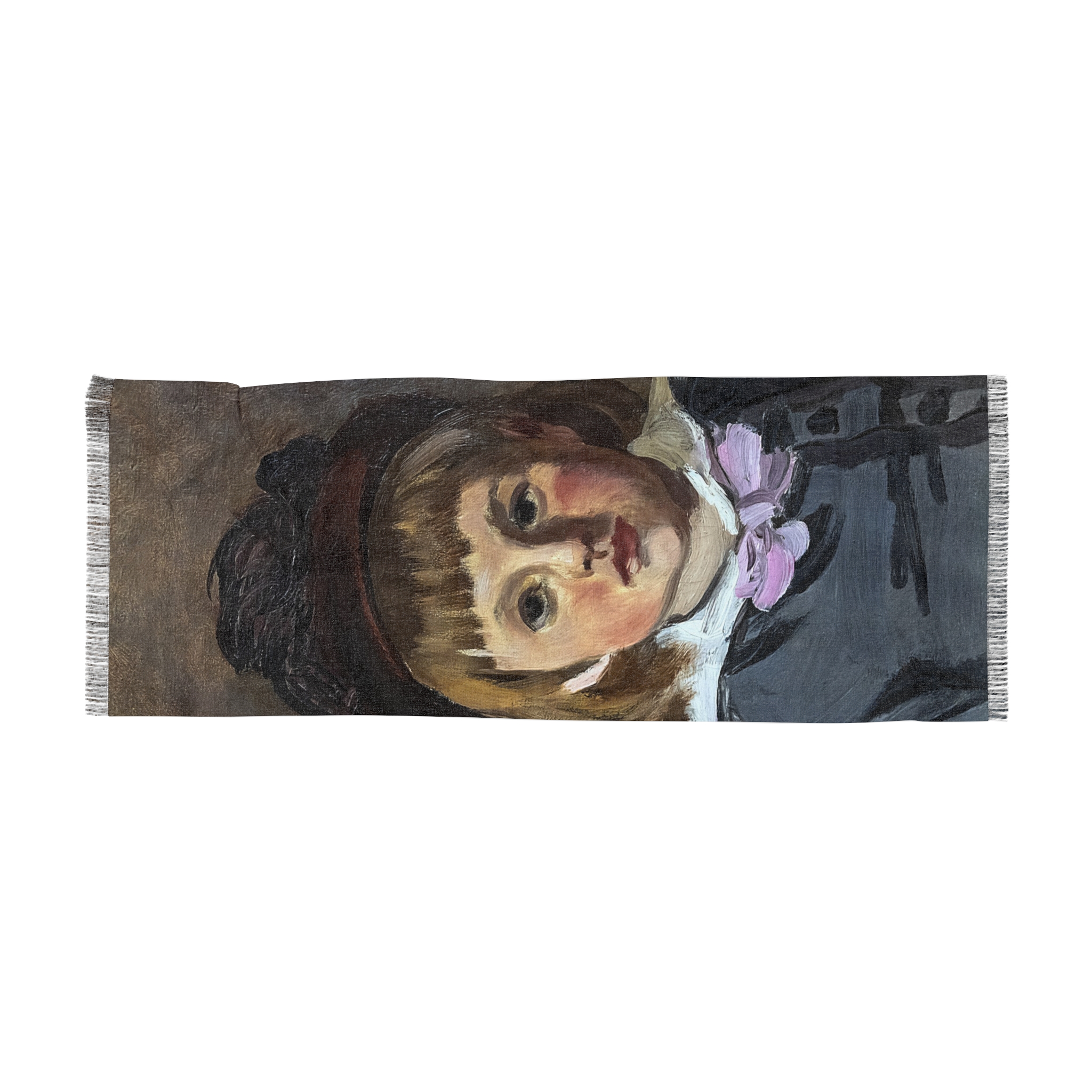bemberg fondation toulouse – claude monet – portrait de son fils jean en bonnet à pompon – 1869 42x33 inv.2076