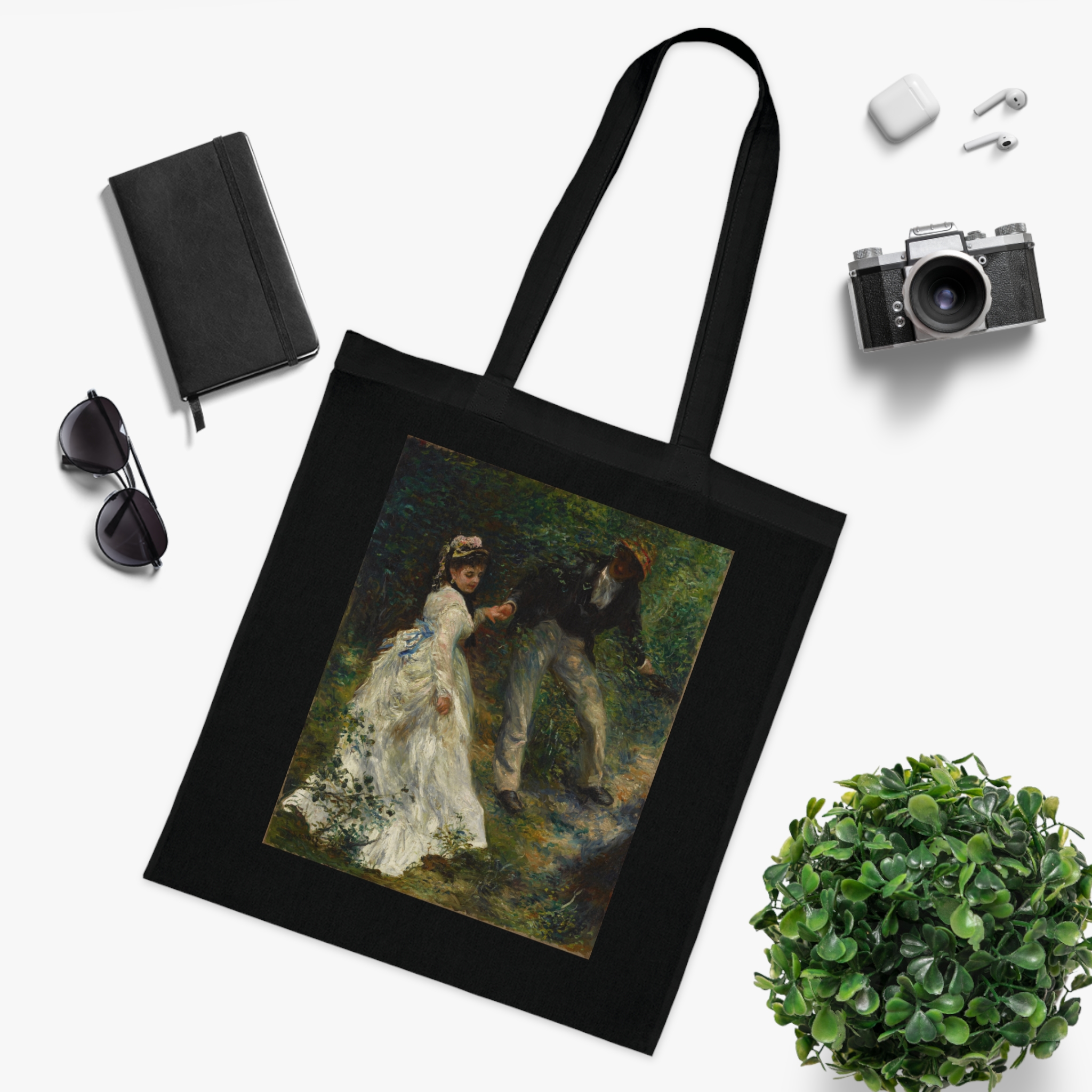 pierre auguste renoir la promenade | art tote bag pierre auguste renoir la promenade | art tote bag