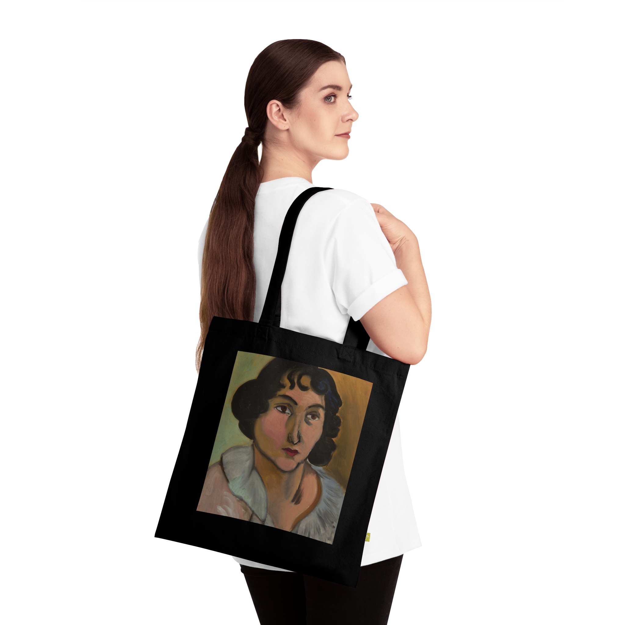 henri matisse tête de jeune fille (lorette) | art tote bag henri matisse tête de jeune fille (lorette) | art tote bag