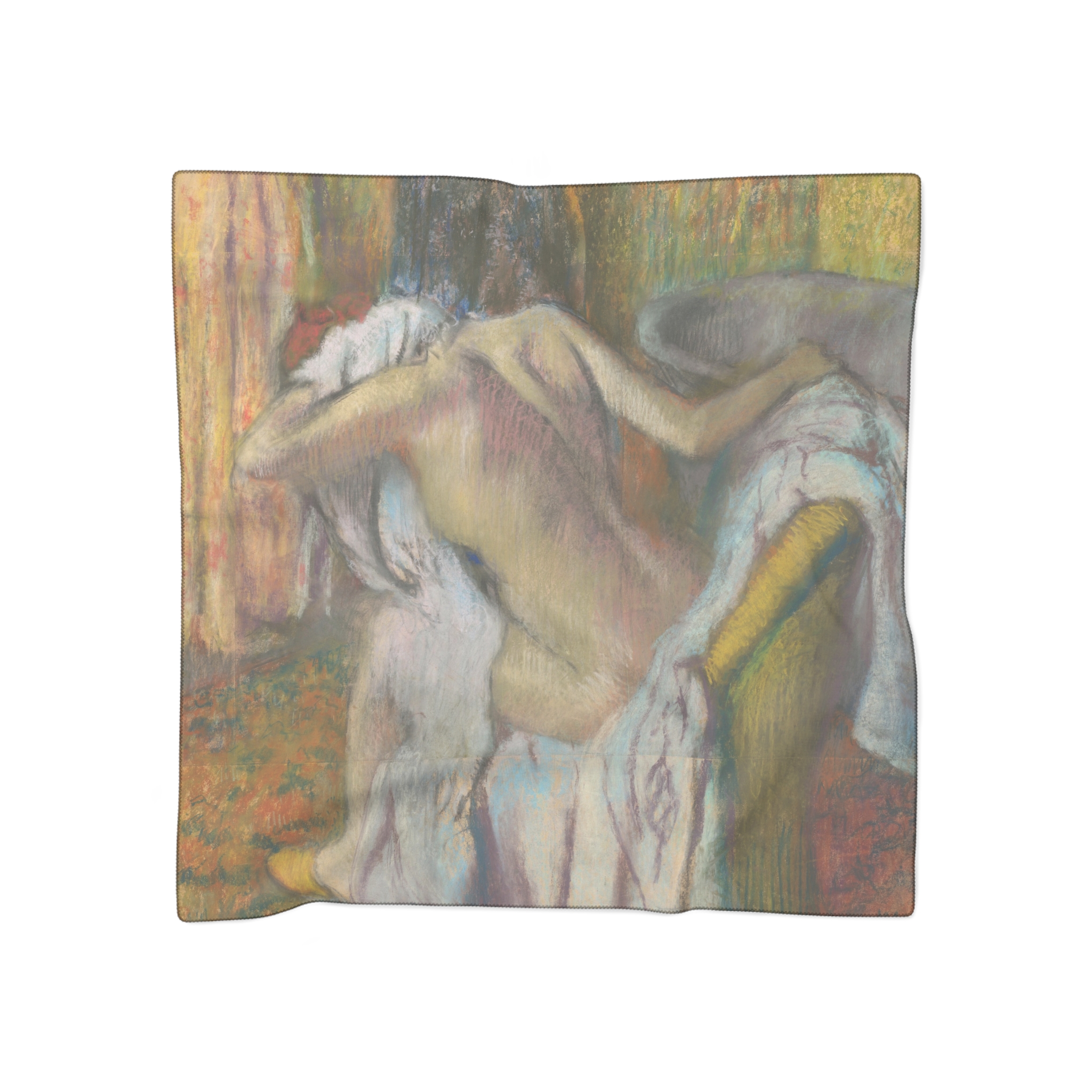 edgar degas after the bath, woman drying herself