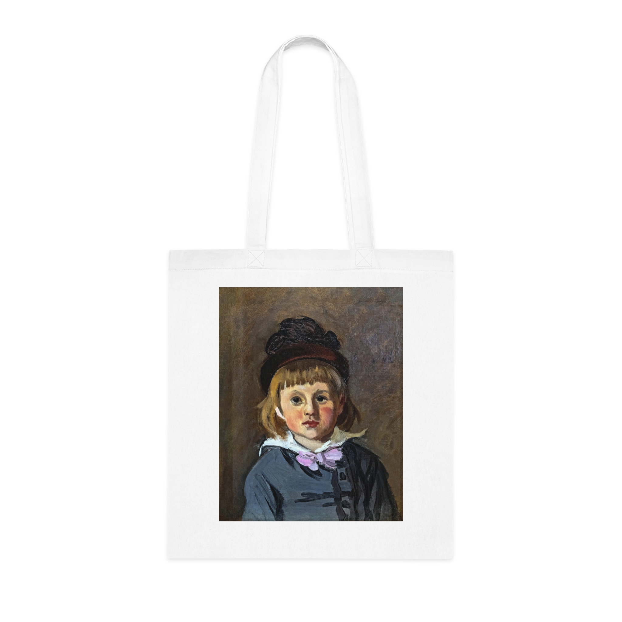 Claude Monet - Portrait de son fils Jean en bonnet à pompon – 1869 42x33